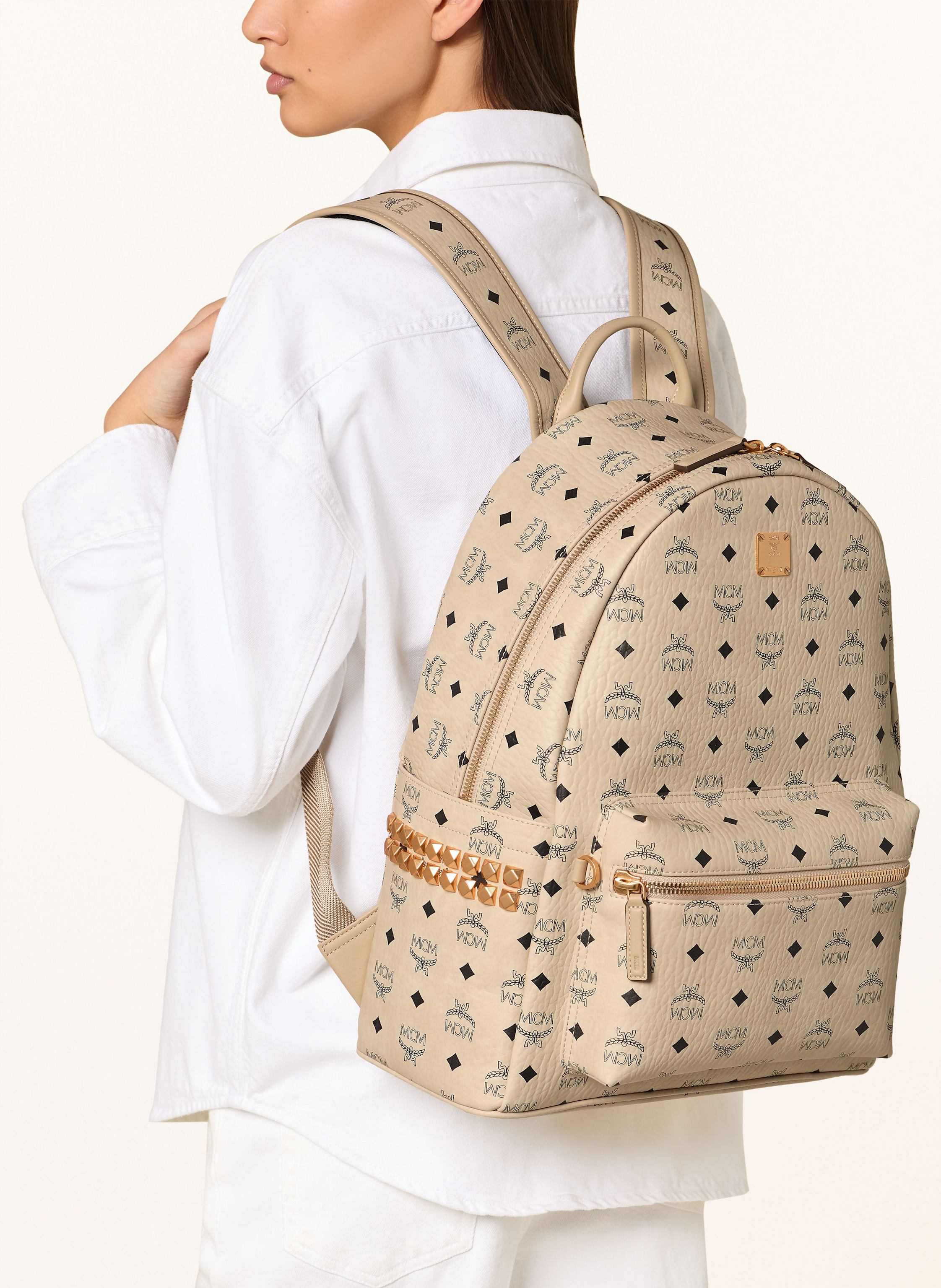 Thumbnail - Mcm Rucksack Stark Vi beige