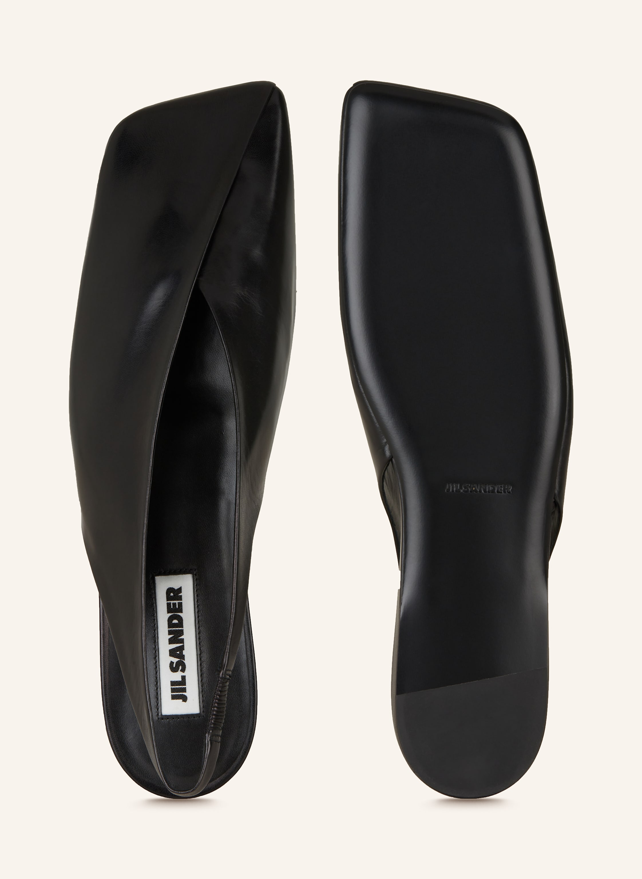 Thumbnail - Jil Sander Slingballerinas schwarz