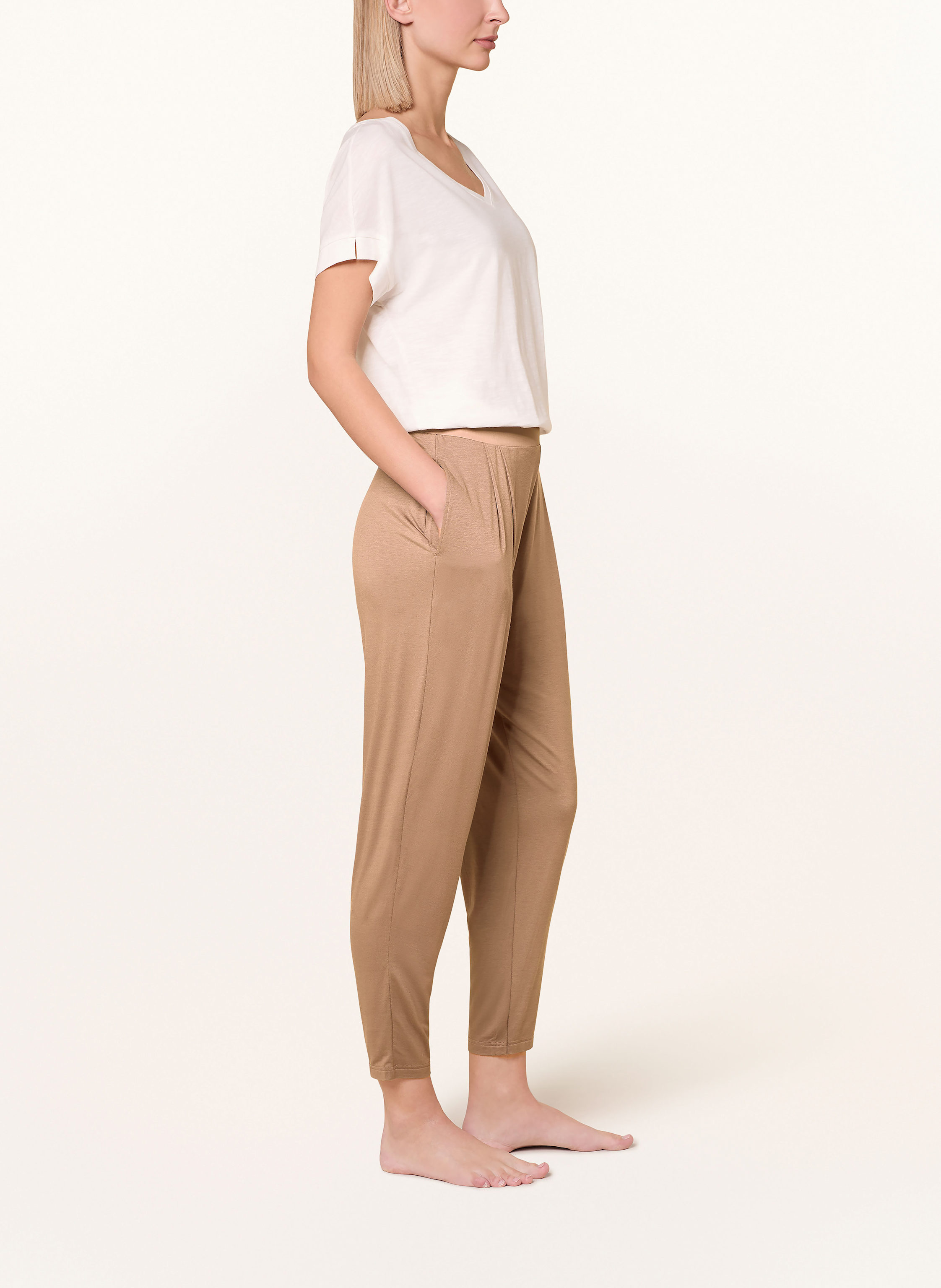 Thumbnail - Mey Schlafhose Serie Pure Chic beige