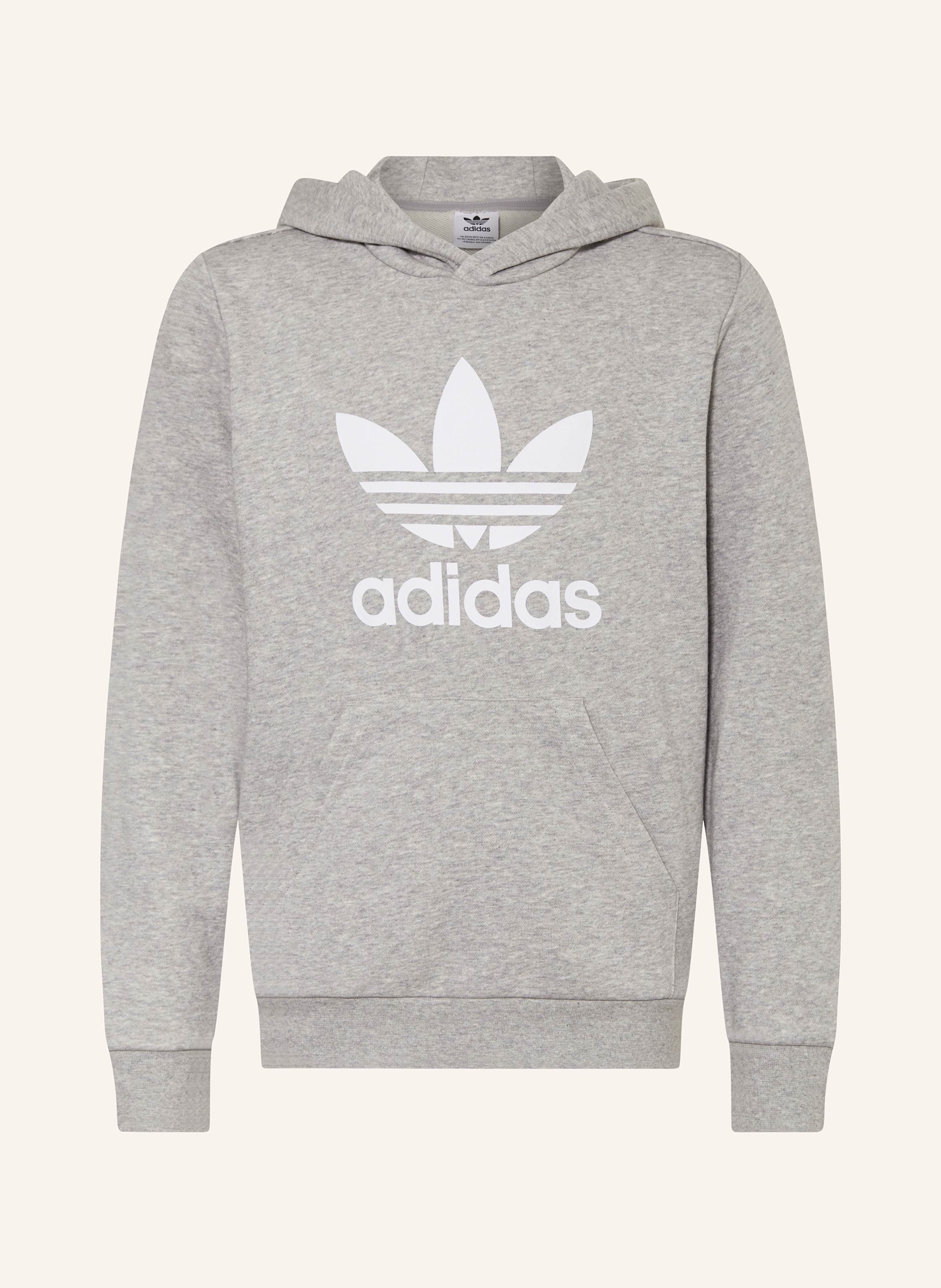 Adidas originals grey hoodie on sale