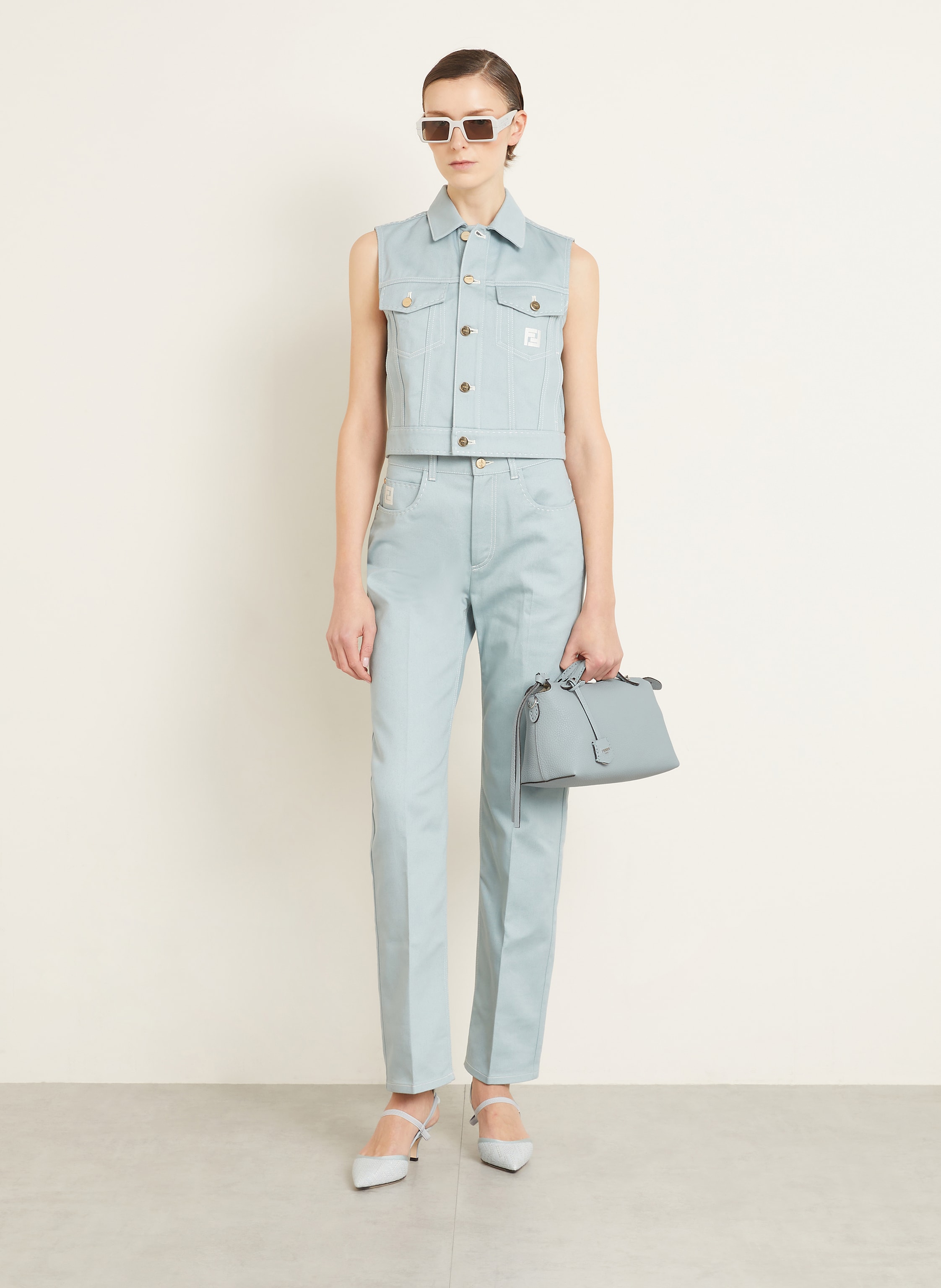 Thumbnail - Fendi Handtasche By The Way Selleria Medium blau