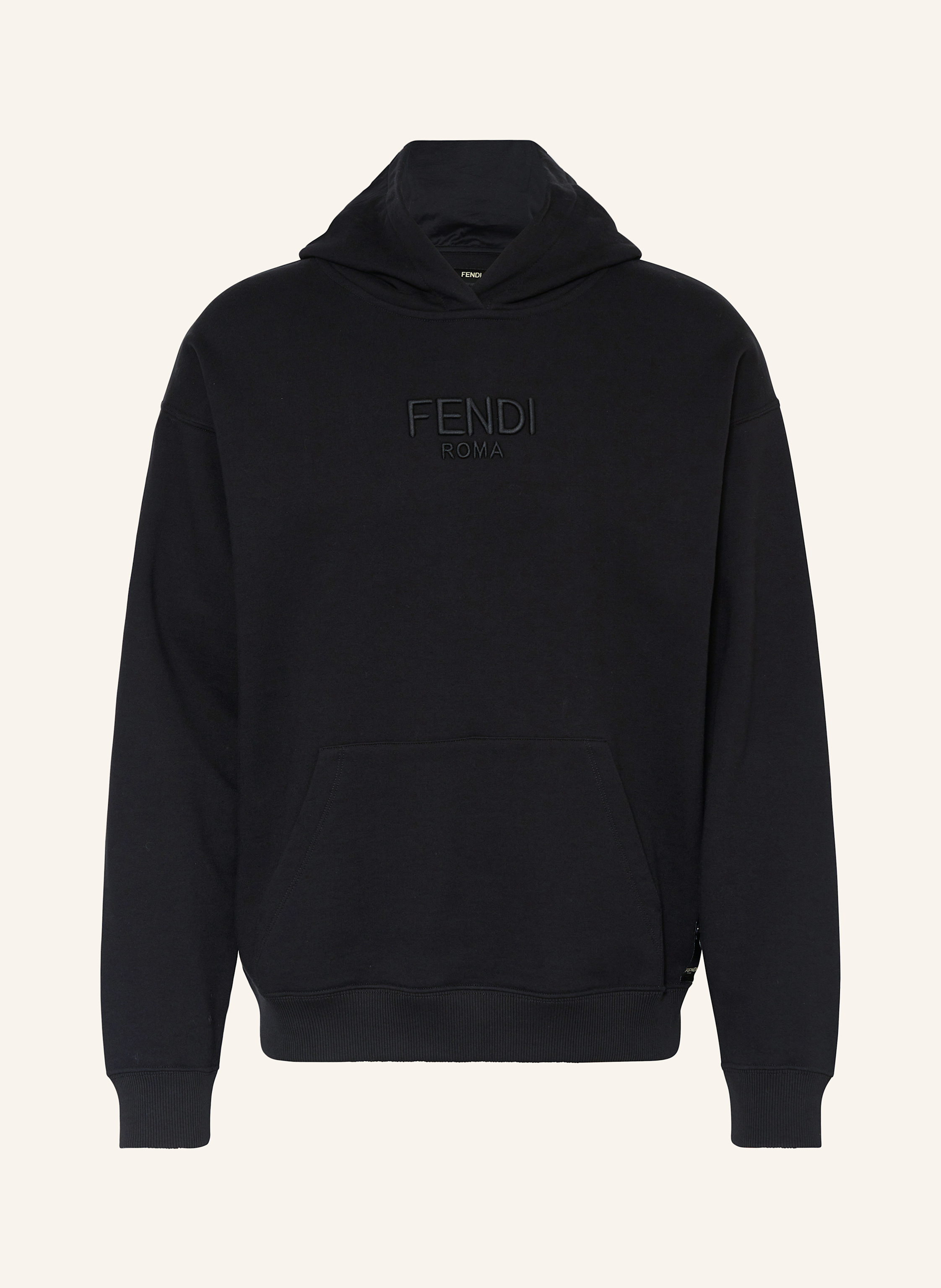 Black fendi hoodie discount