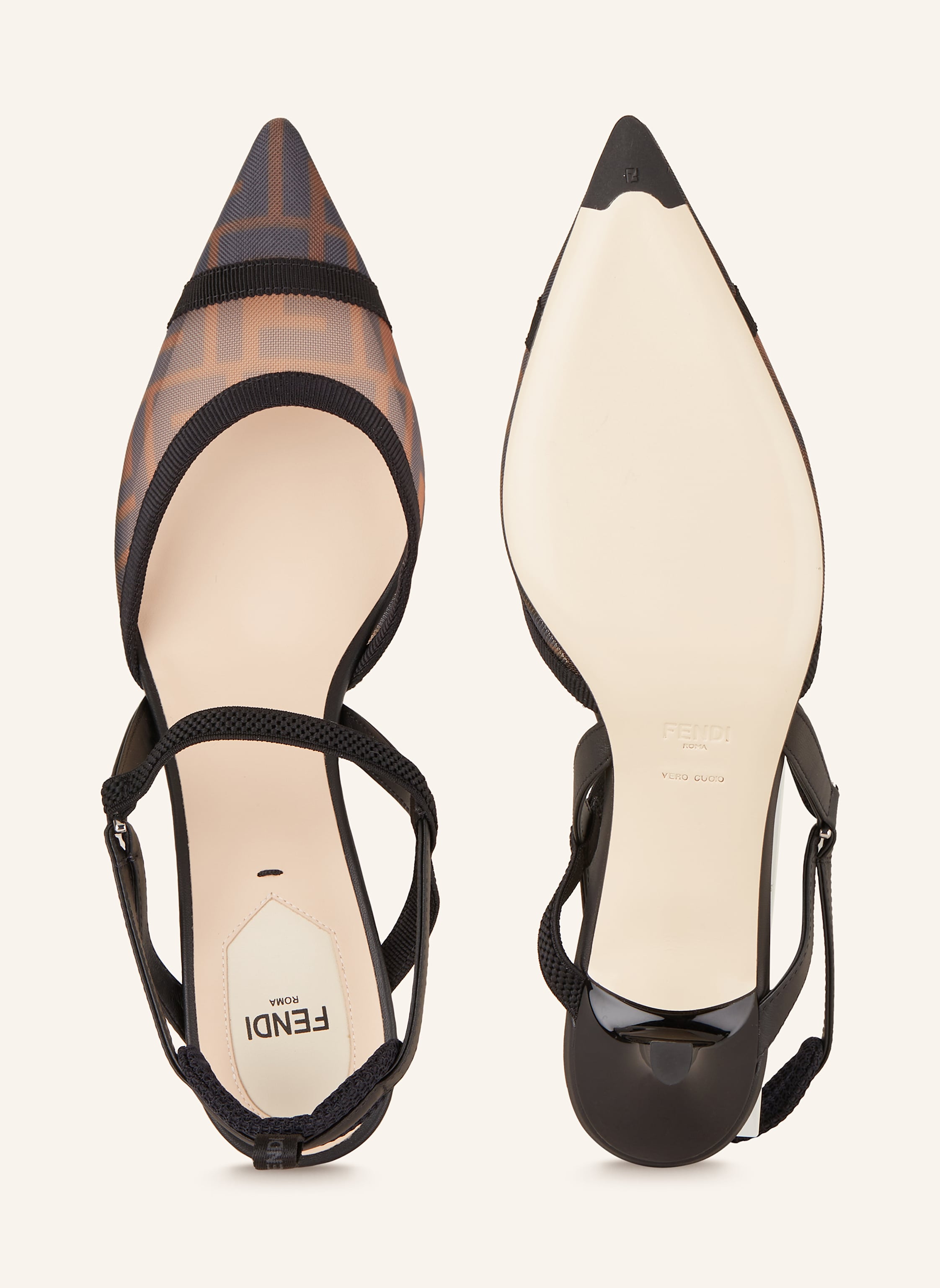 Thumbnail - Fendi Slingpumps schwarz