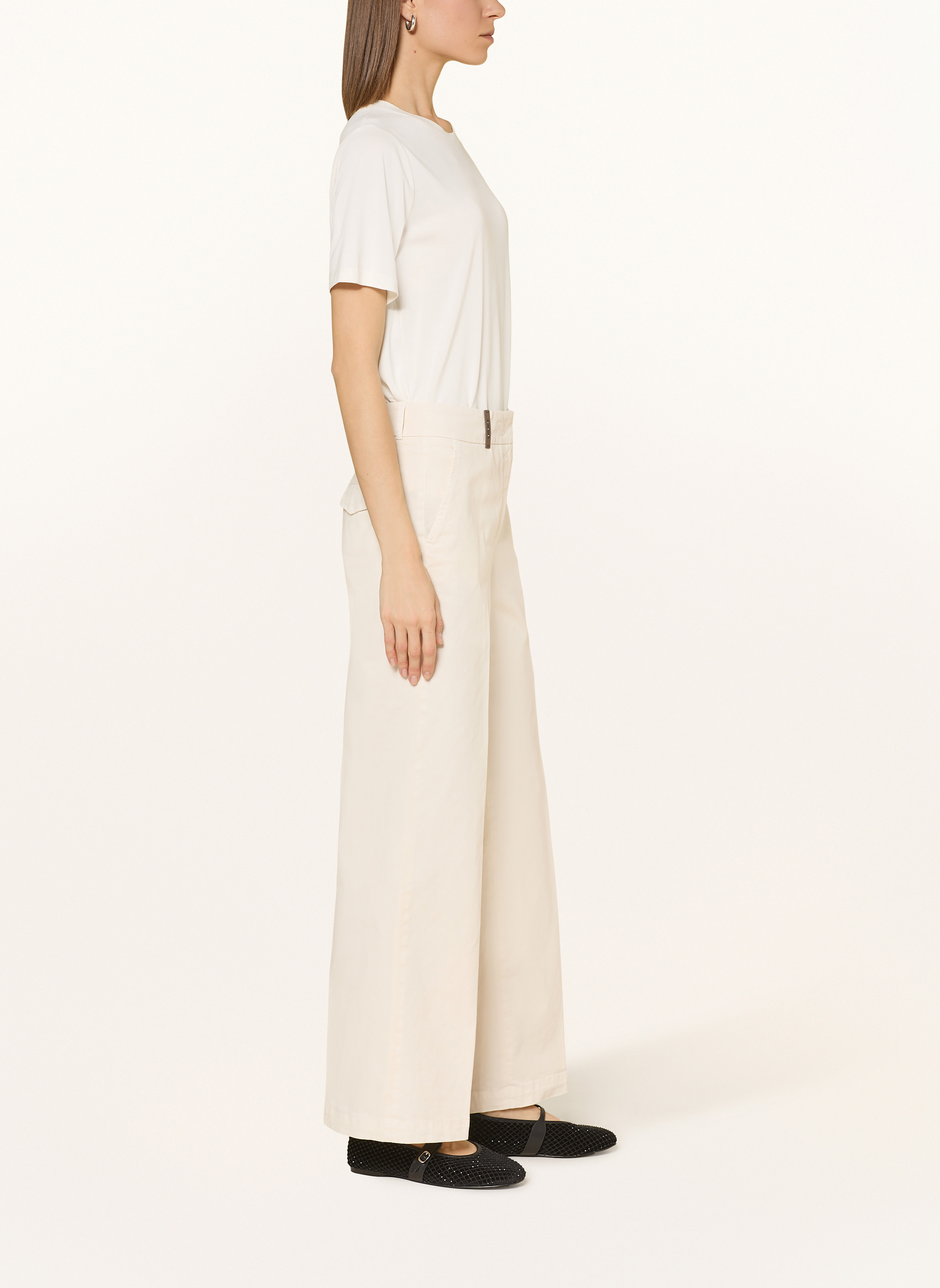 Thumbnail - Peserico Marlenehose beige