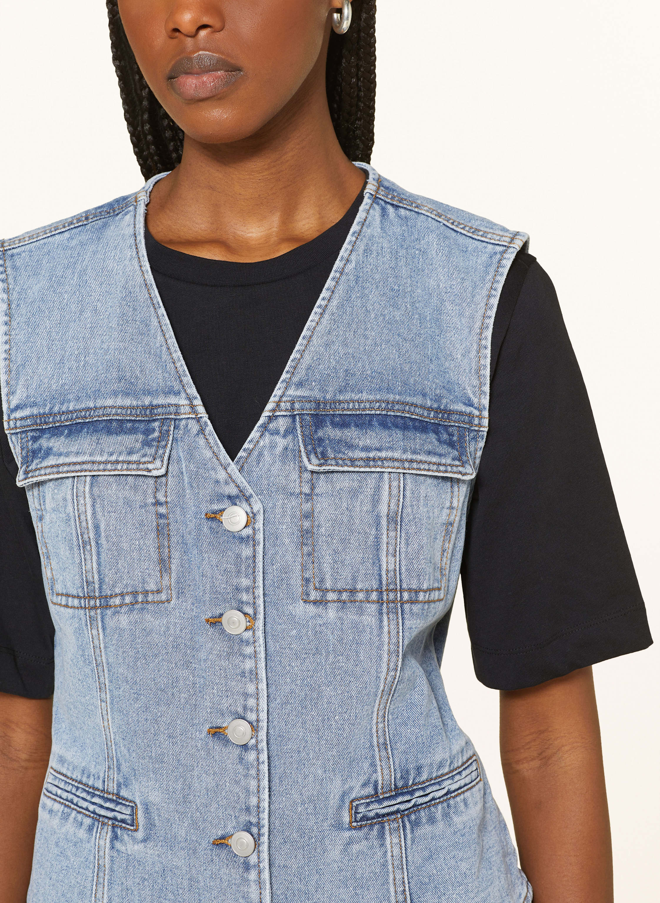 Thumbnail - Rouge Vila Jeansweste blau