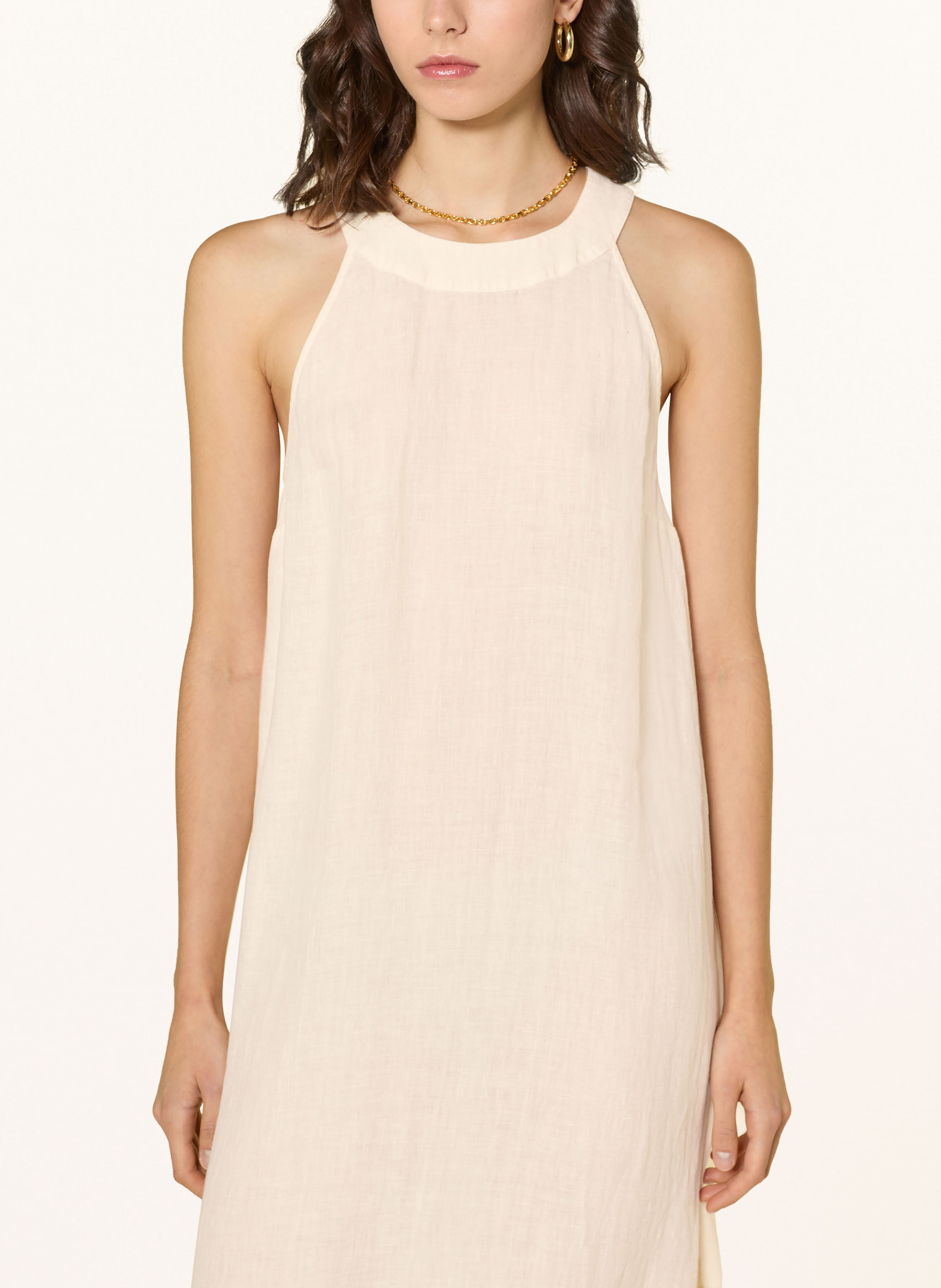 Thumbnail - 120%Lino Strandkleid Aus Leinen beige