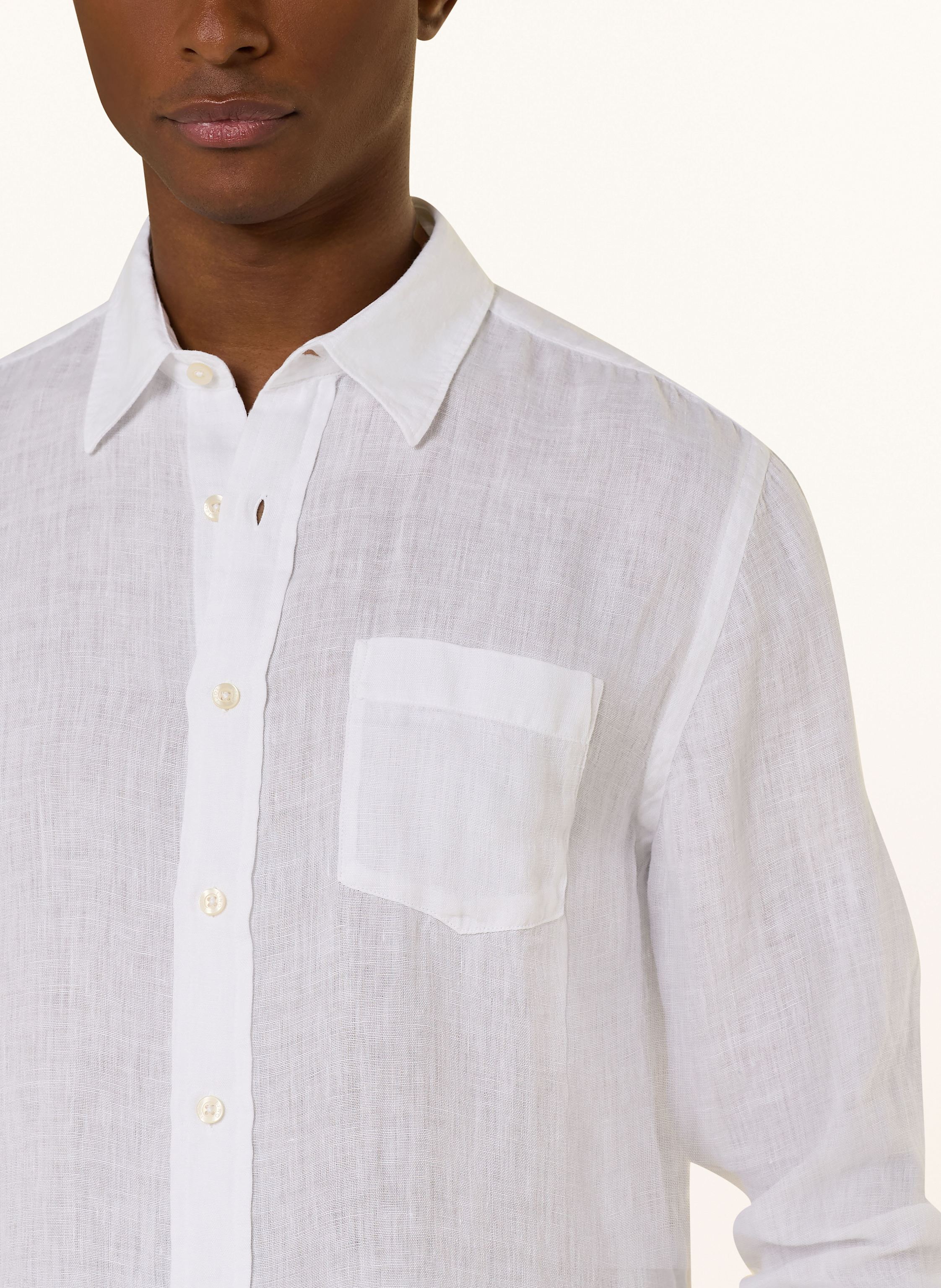 Thumbnail - 120%Lino Leinenhemd Regular Fit weiss