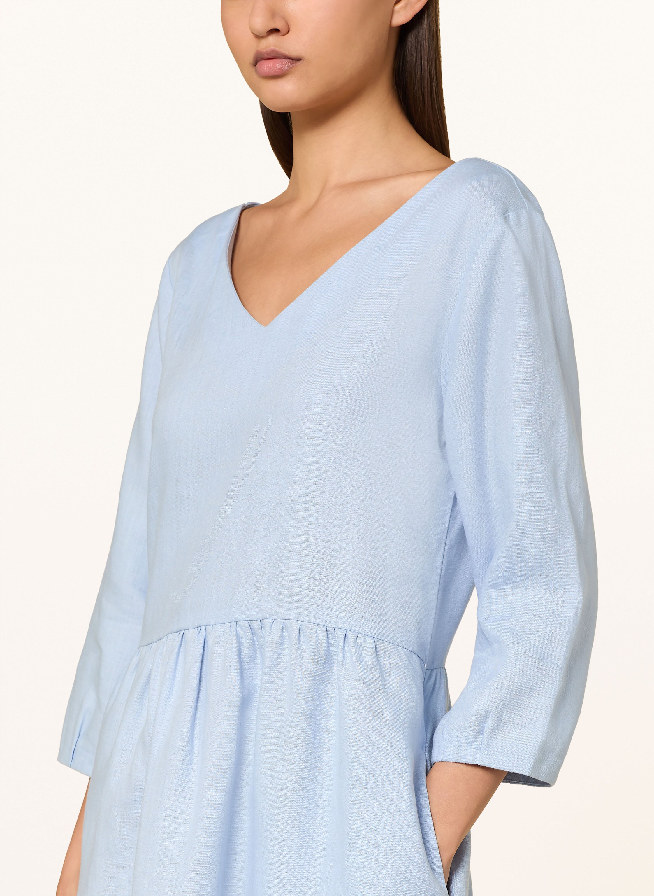 Thumbnail - Lilienfels Leinenkleid Mit 3/4-Arm blau