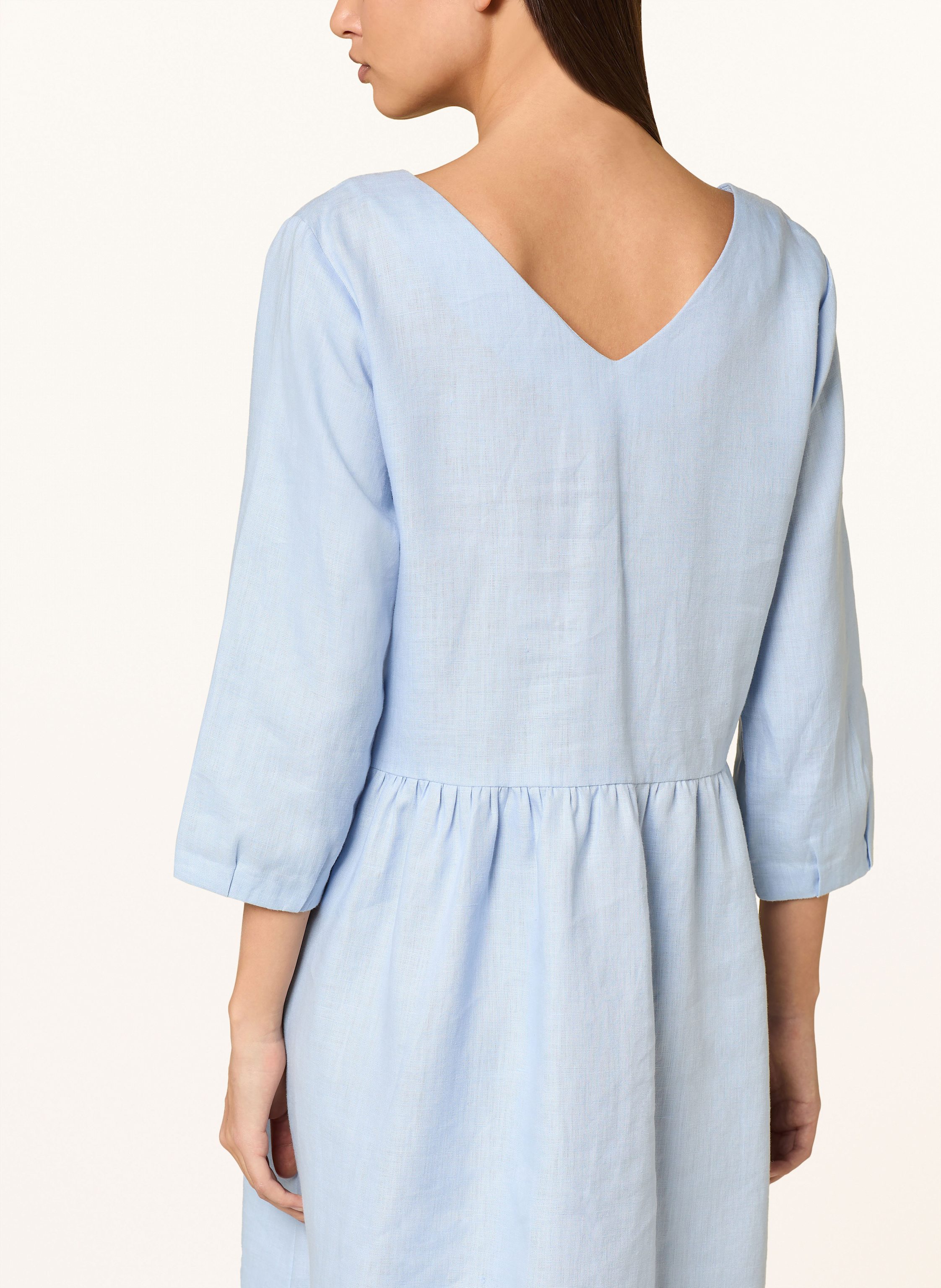Thumbnail - Lilienfels Leinenkleid Mit 3/4-Arm blau