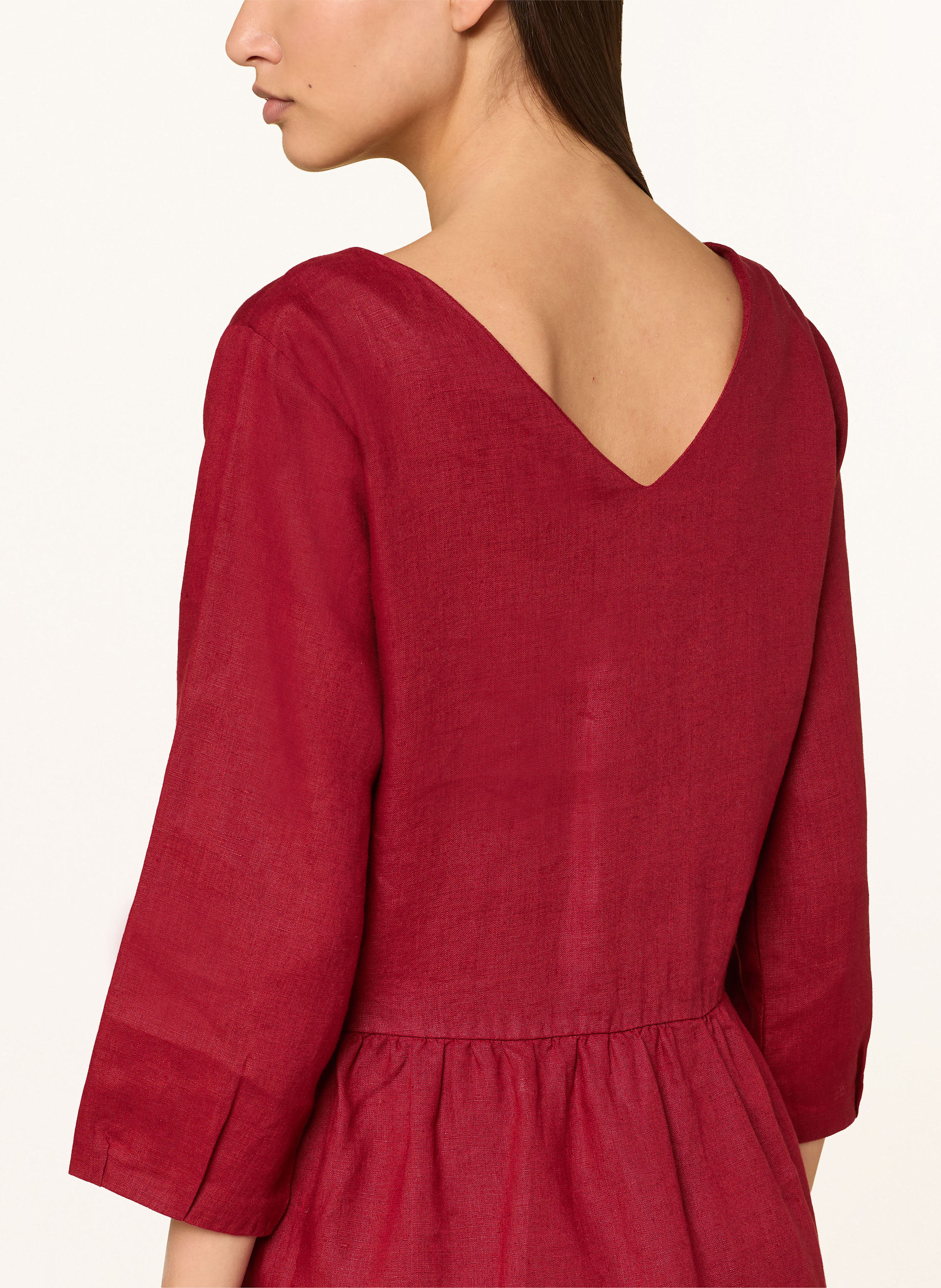 Thumbnail - Lilienfels Leinenkleid Mit 3/4-Arm rot