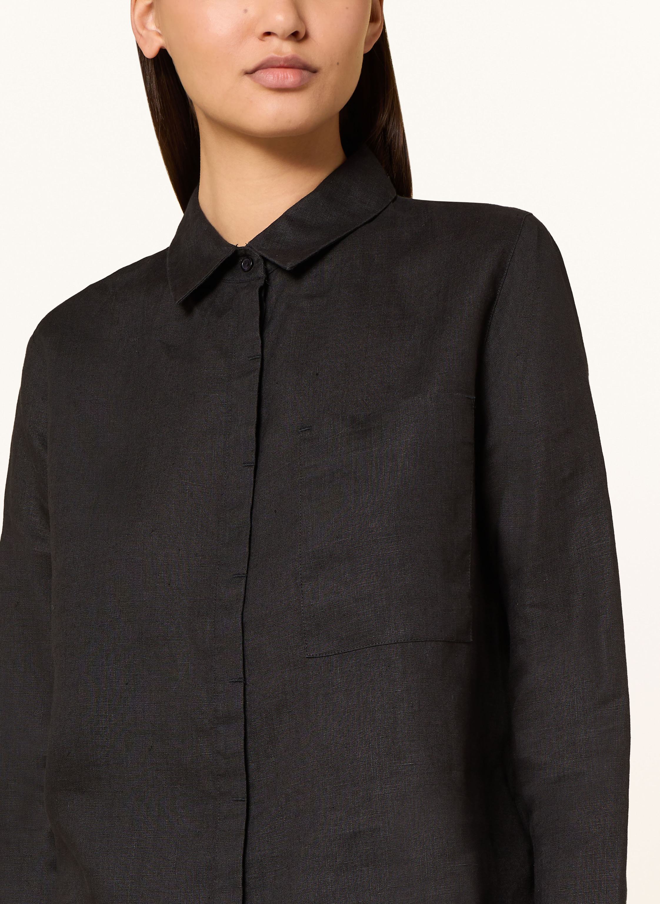 Thumbnail - Lilienfels Hemdbluse Aus Leinen schwarz