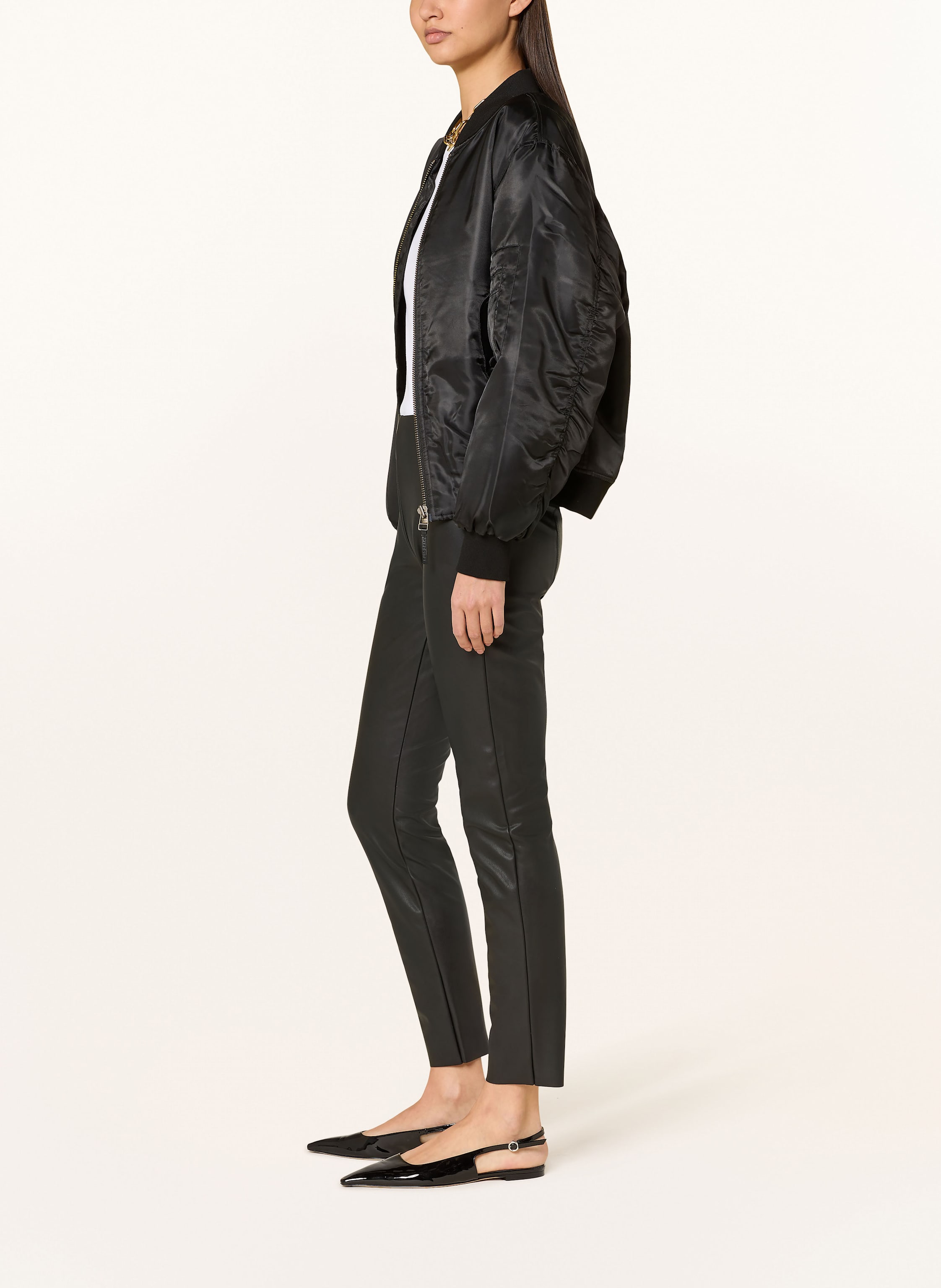 Thumbnail - Raffaello Rossi Leggings Resa In Lederoptik schwarz
