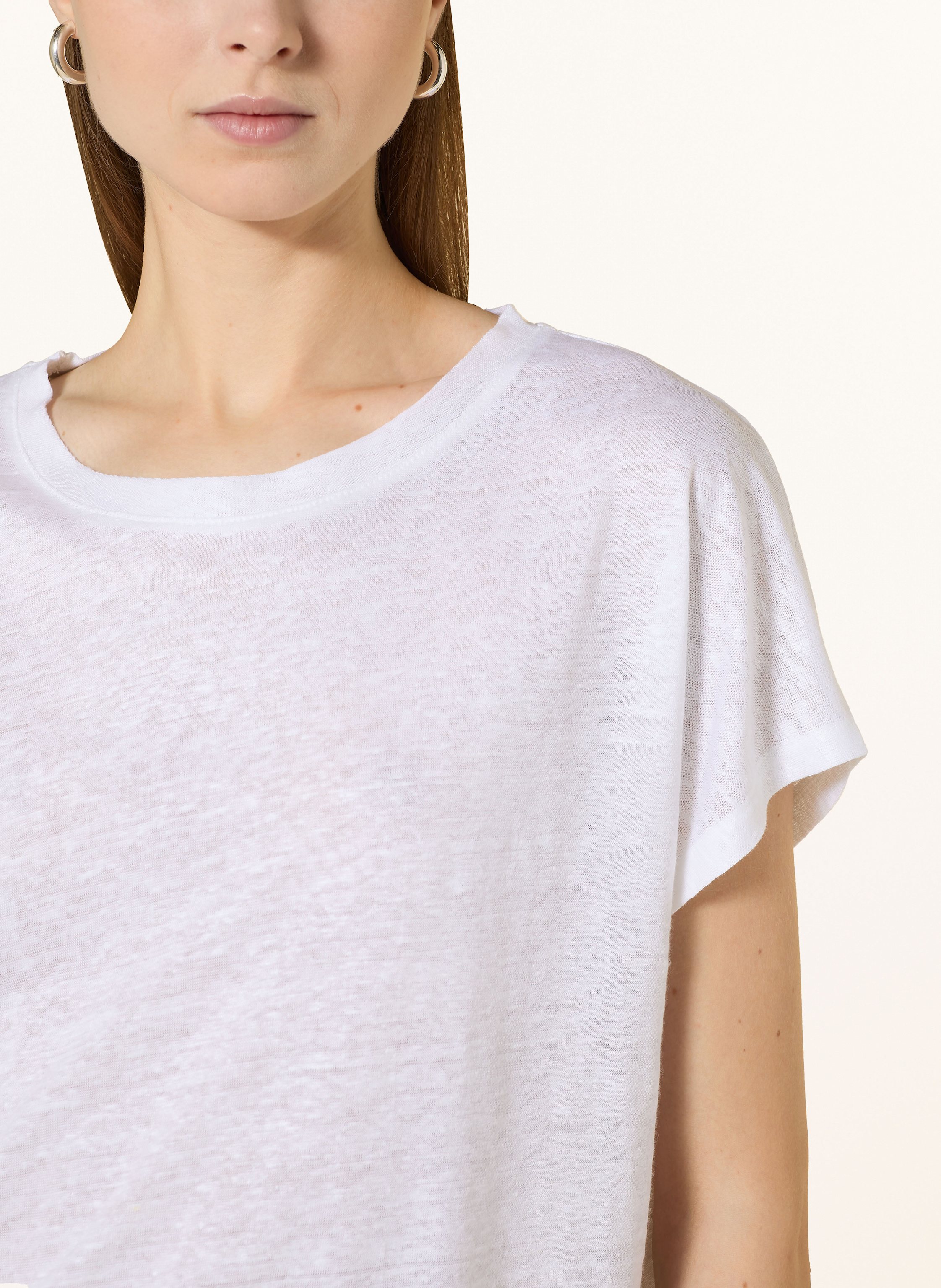 Thumbnail - Darling Harbour T-Shirt Aus Leinen weiss