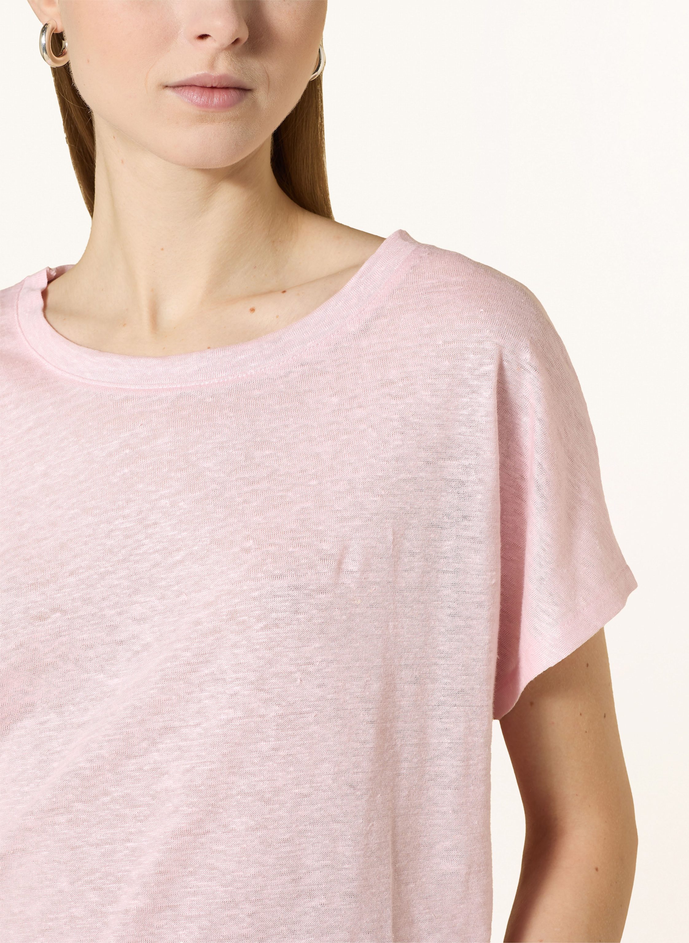Thumbnail - Darling Harbour T-Shirt Aus Leinen rosa