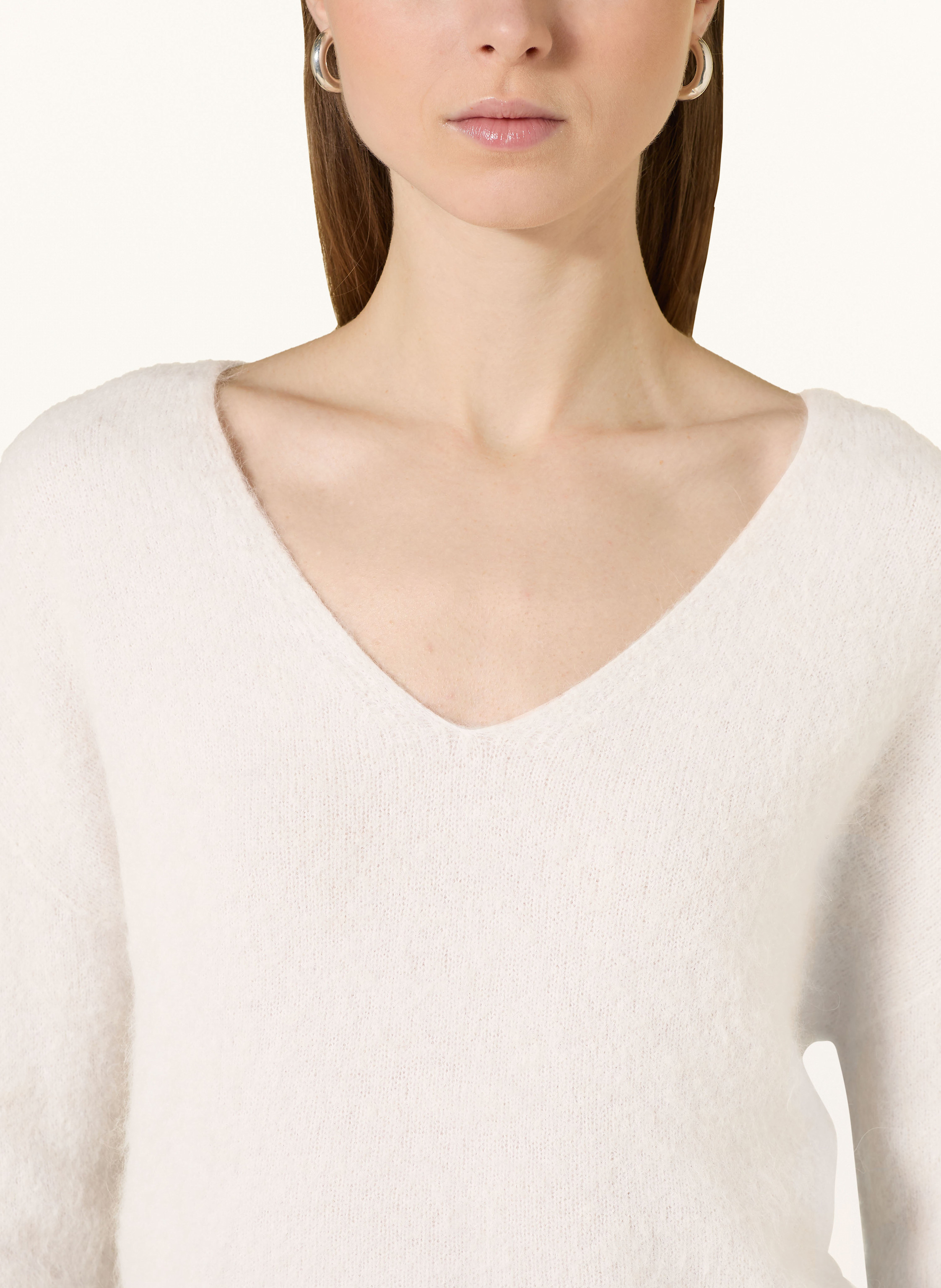 Thumbnail - Darling Harbour Pullover Mit 3/4-Arm Und Alpaka beige