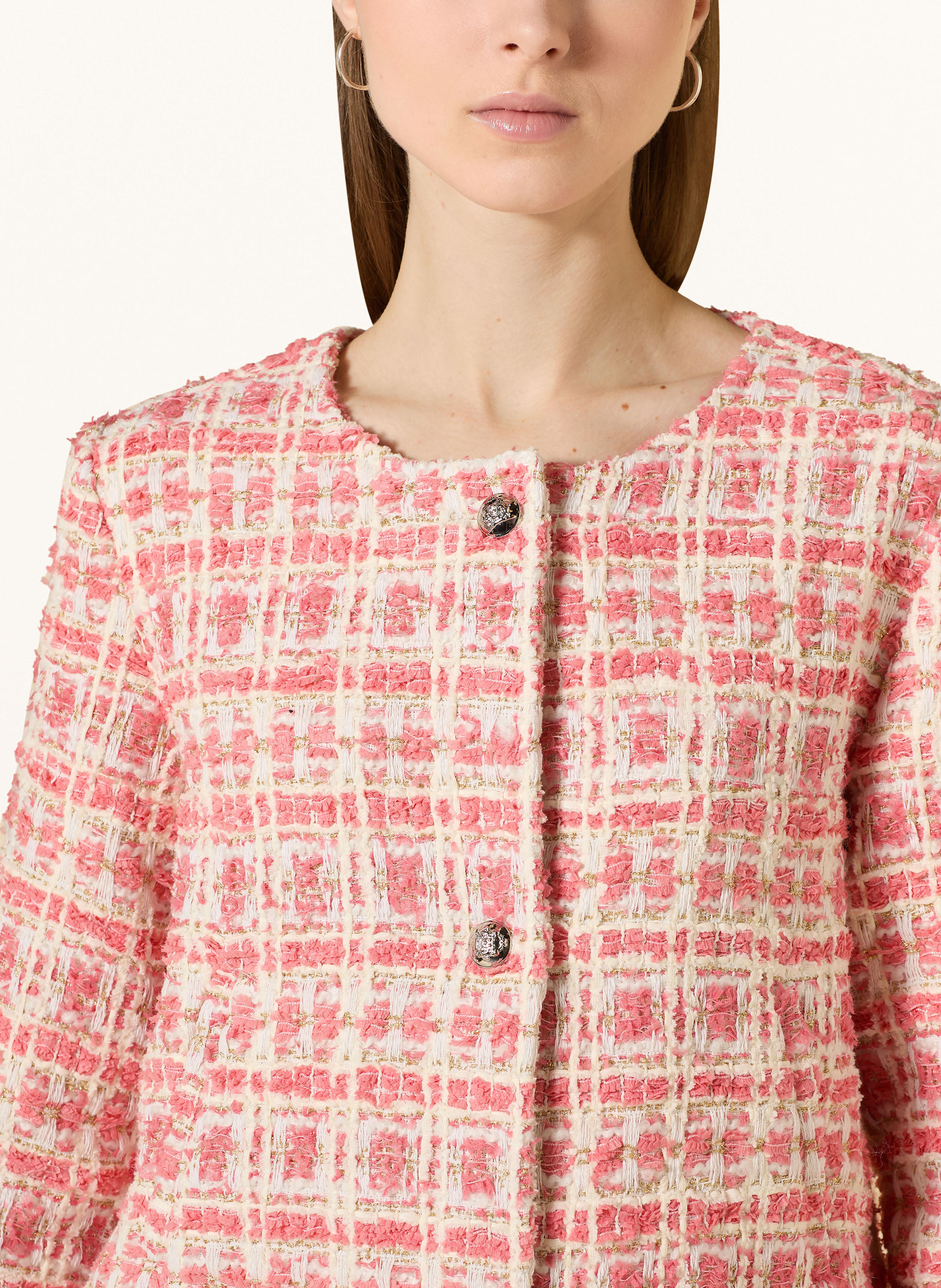 Thumbnail - Darling Harbour Bouclé-Jacke pink