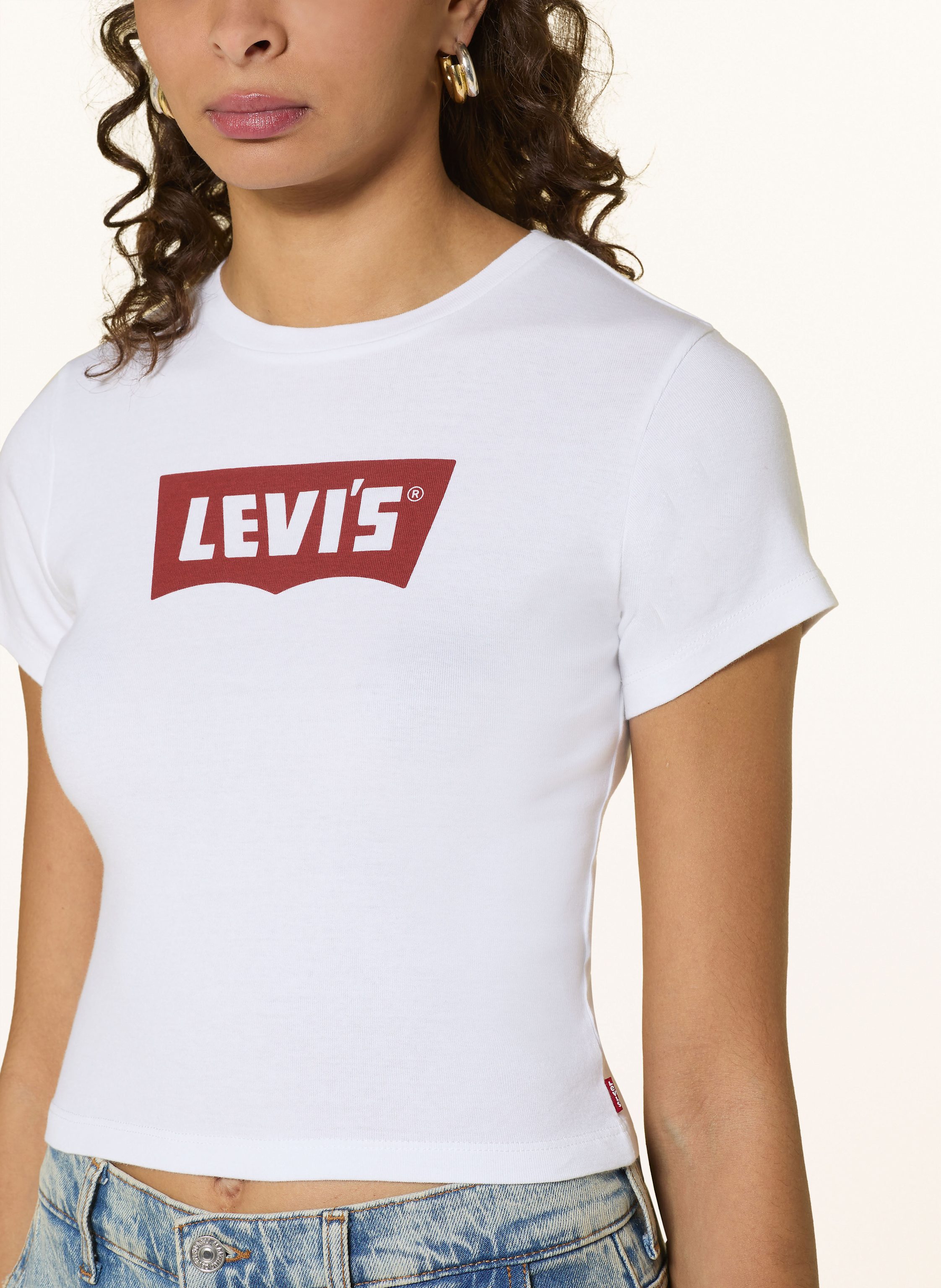 Thumbnail - Levi's® Cropped-Shirt Essential Sporty weiss