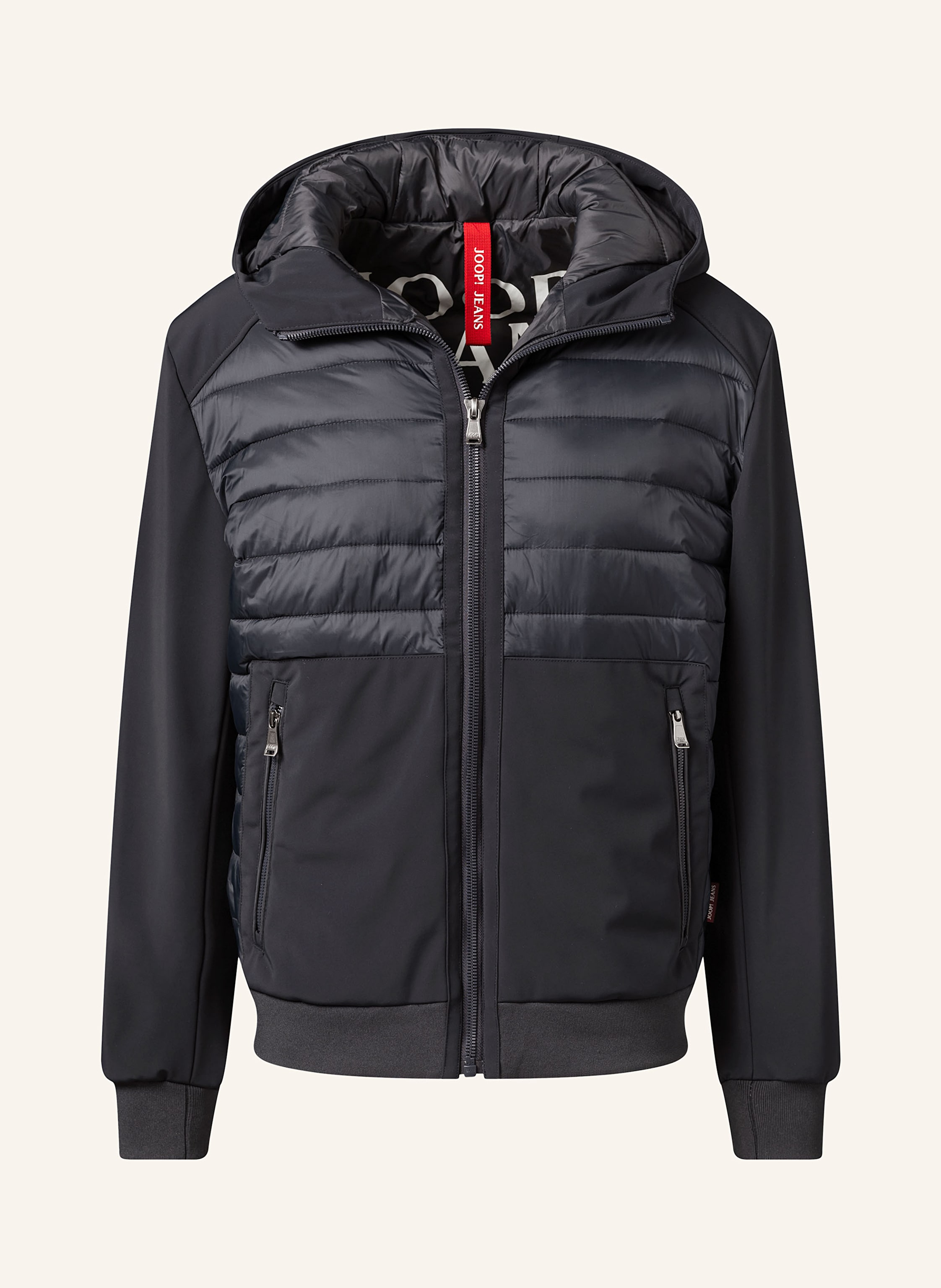 JOOP! JEANS Steppjacke im Materialmix in dunkelblau