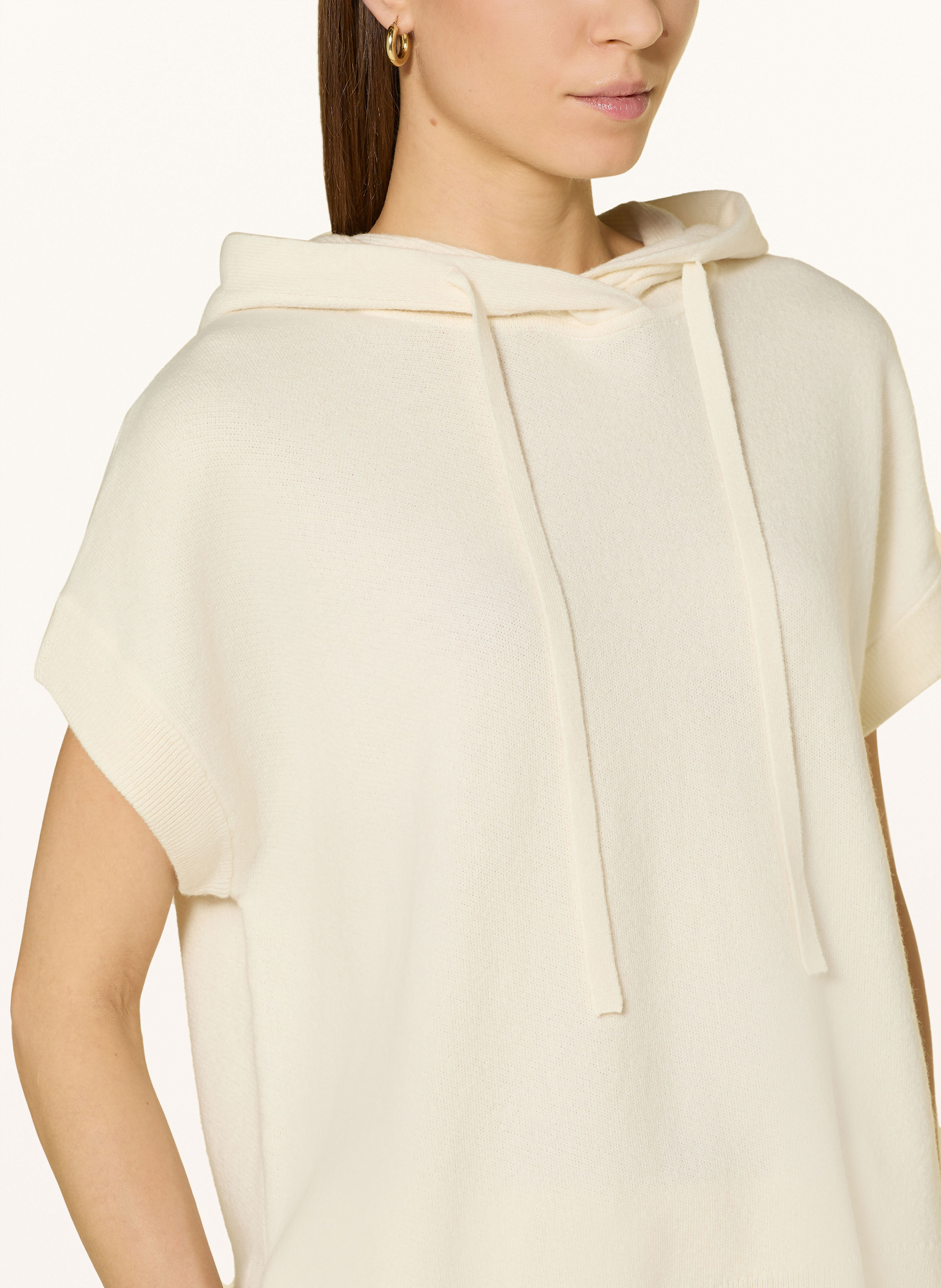 Thumbnail - Windsor. Strick-Hoodie Mit Cashmere weiss