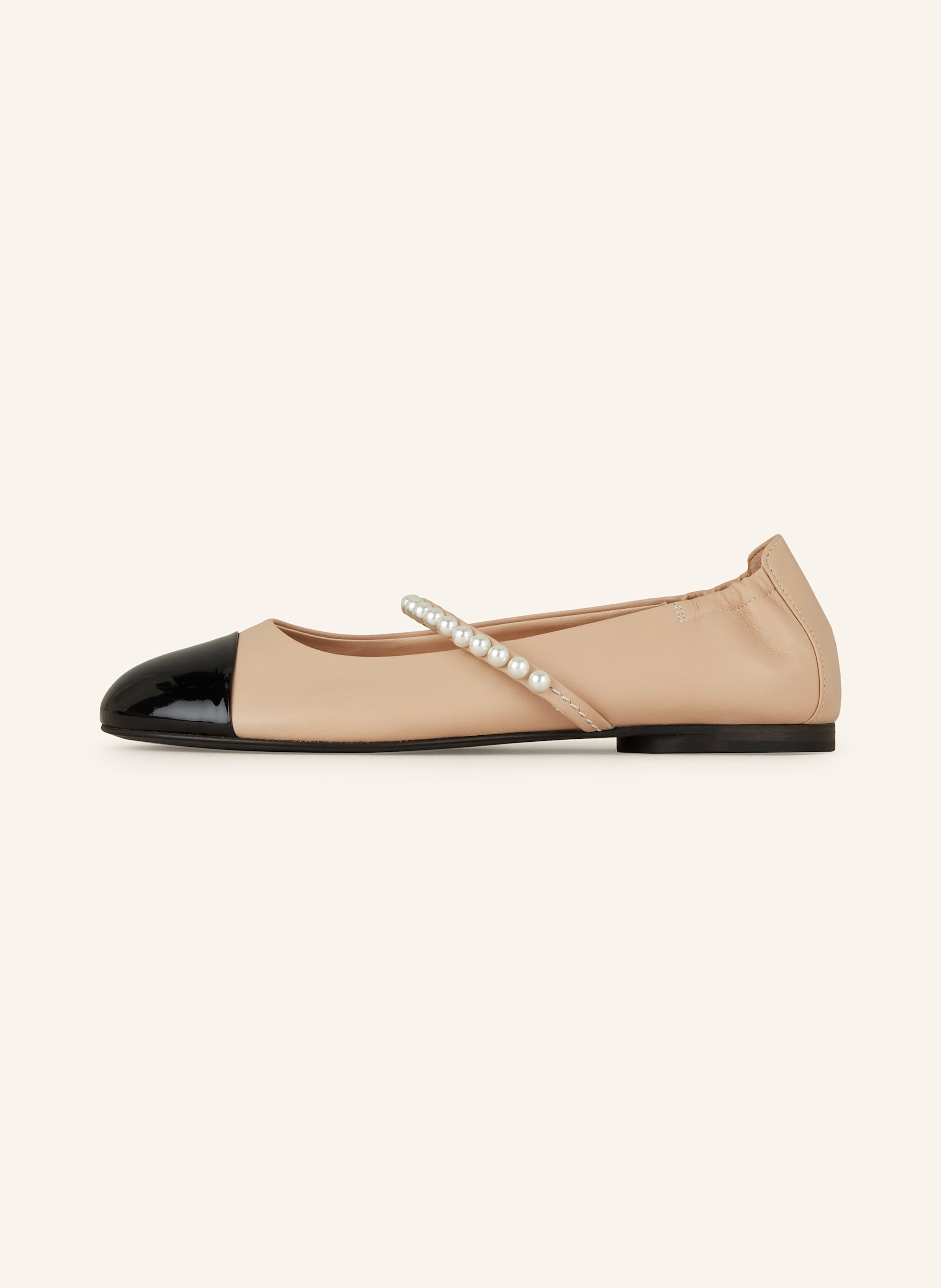 Thumbnail - Kennel & Schmenger Mary-Jane-Ballerinas Billy Mit Perlen beige