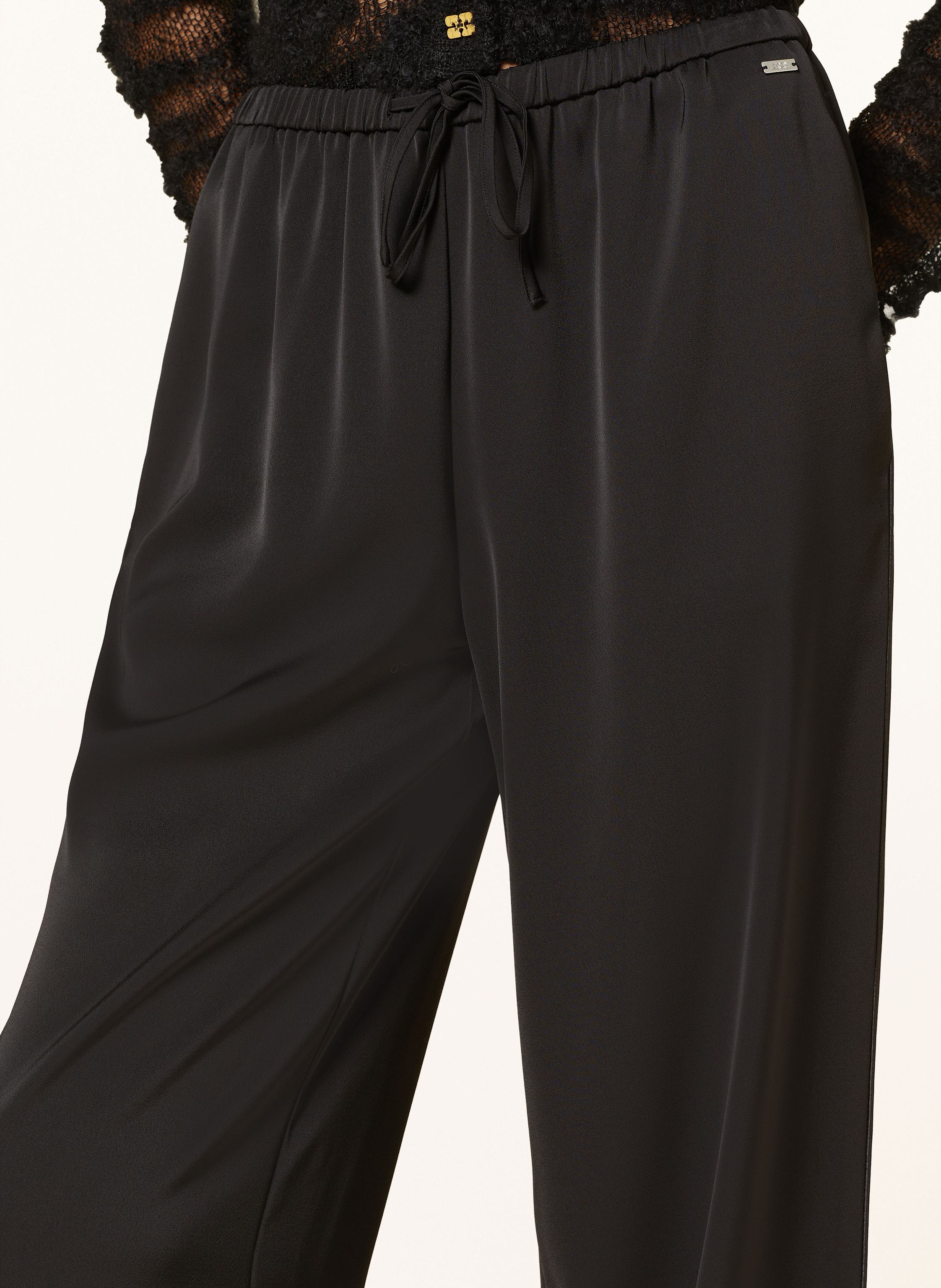 Thumbnail - Armani Exchange Marlenehose Aus Satin schwarz