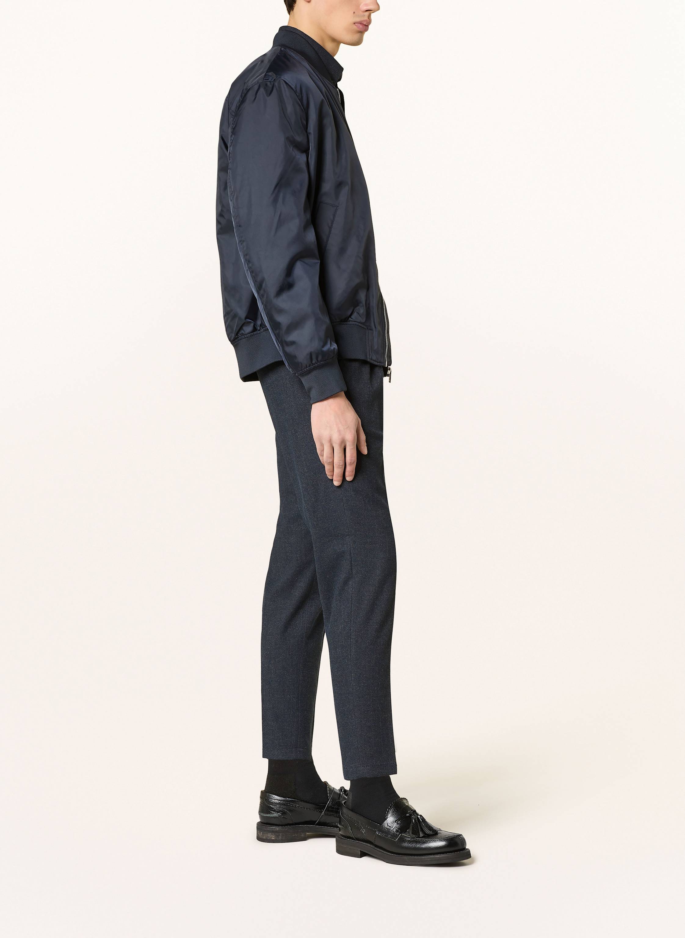 Thumbnail - Drykorn Flanellhose Chasy Im Jogging-Stil Extra Slim Fit blau