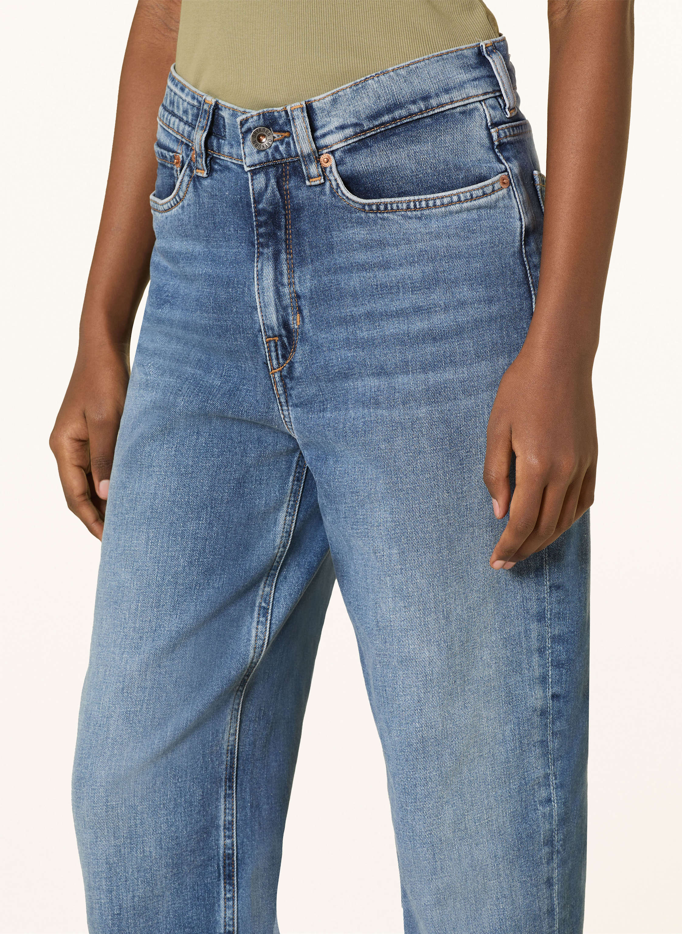 Thumbnail - Drykorn Mom Jeans Dowl blau