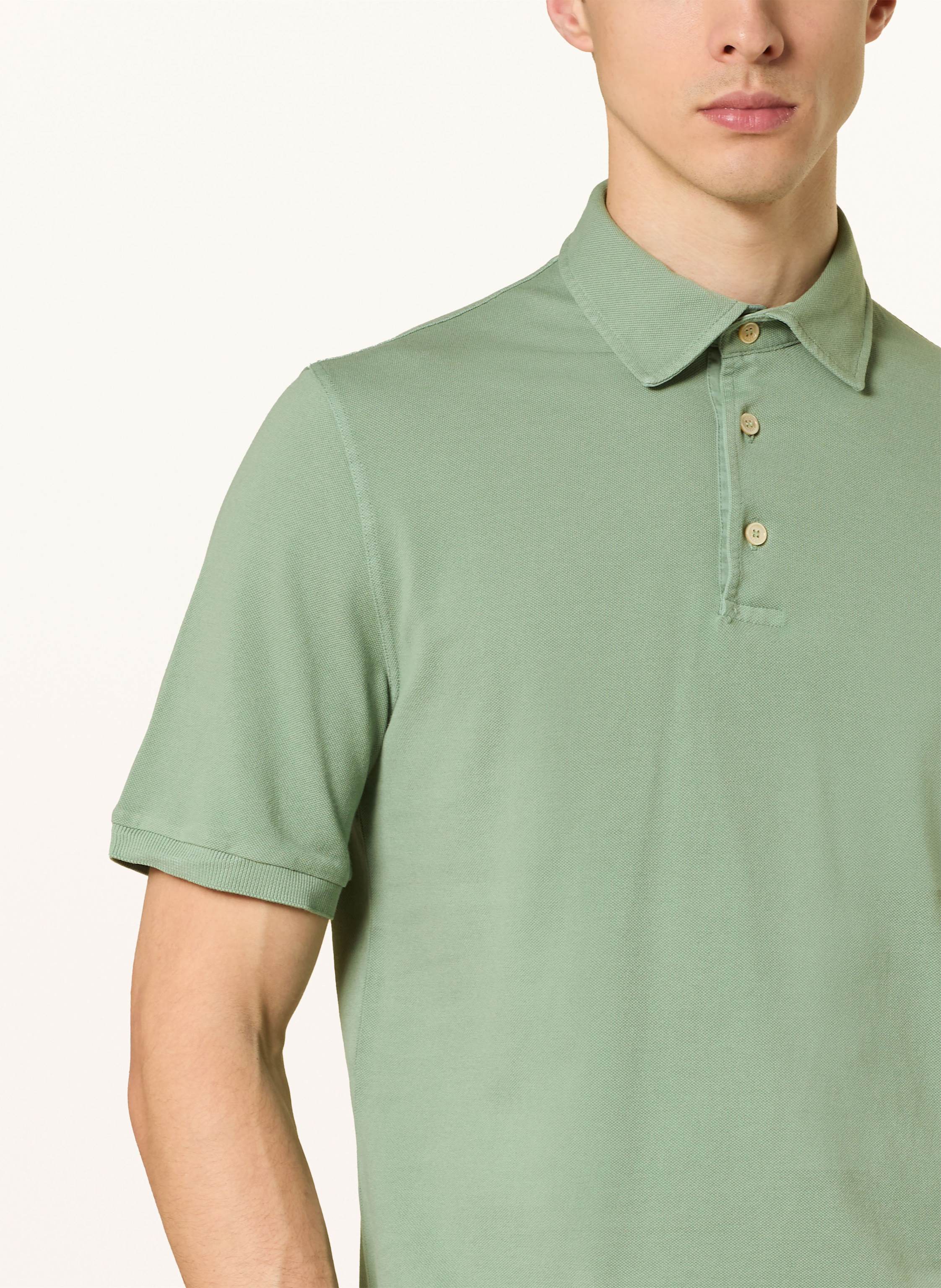 Thumbnail - Fedeli Piqué-Poloshirt gruen