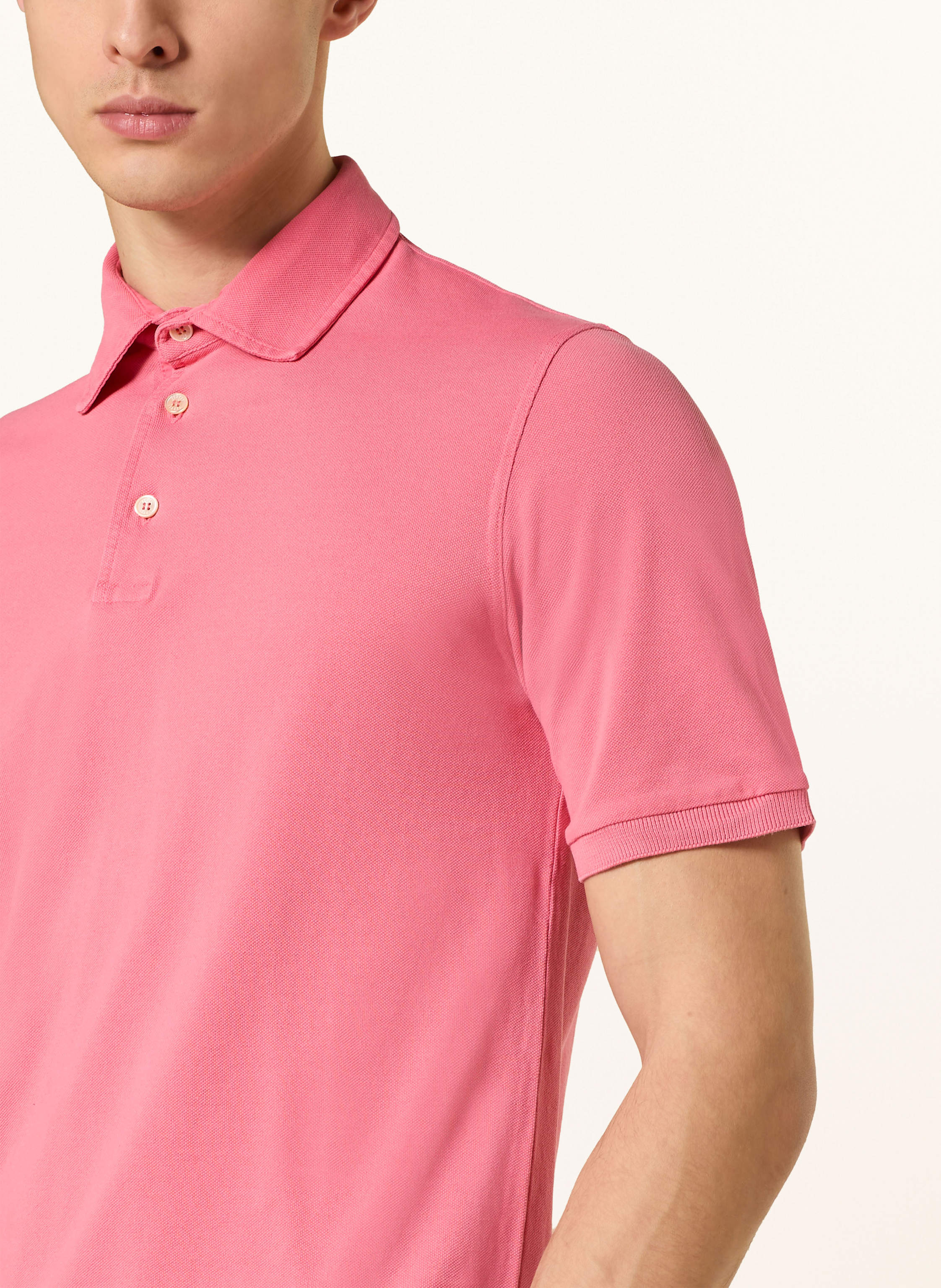Thumbnail - Fedeli Piqué-Poloshirt rot