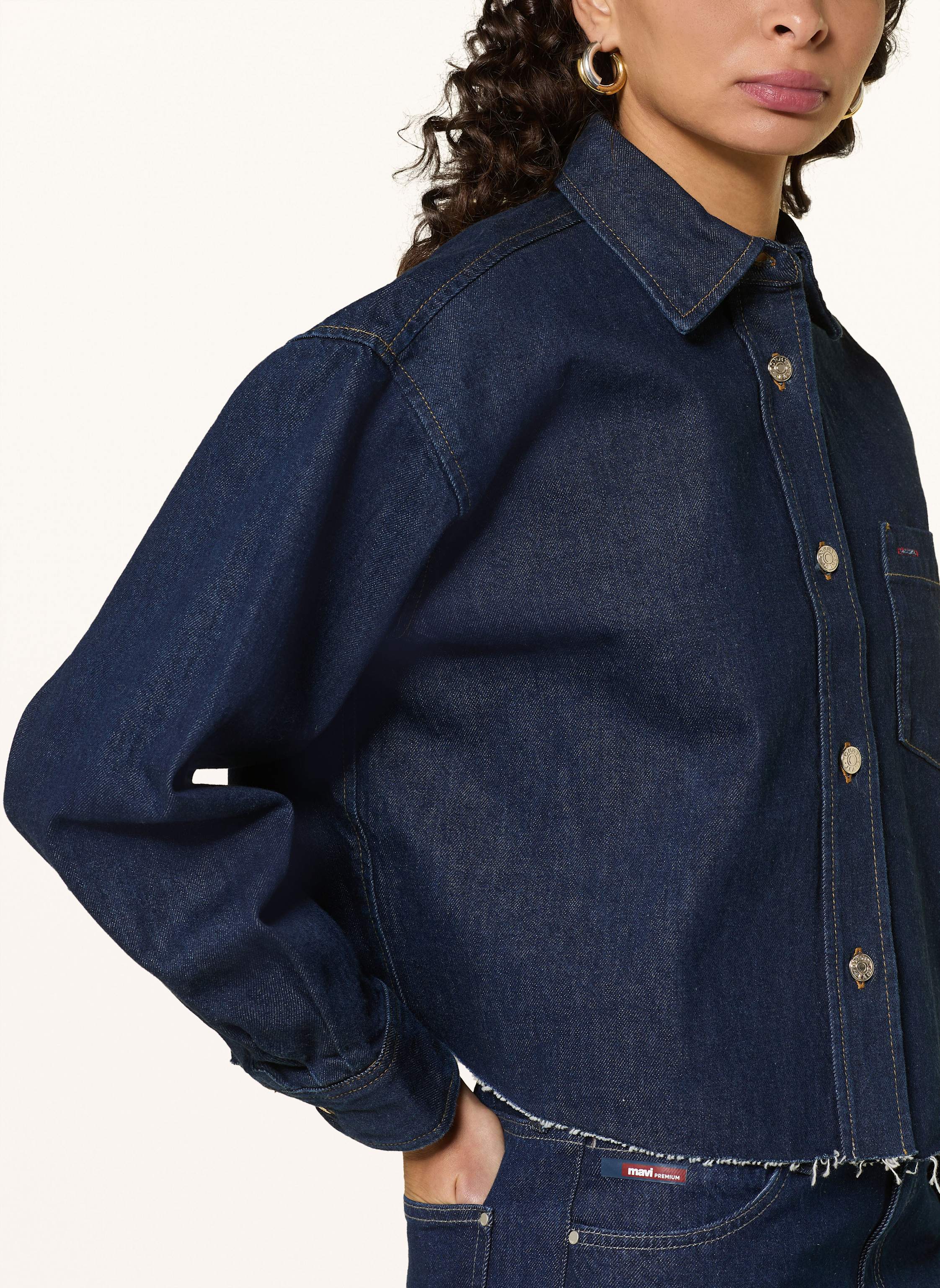 Thumbnail - Tommy Jeans Jeansbluse blau