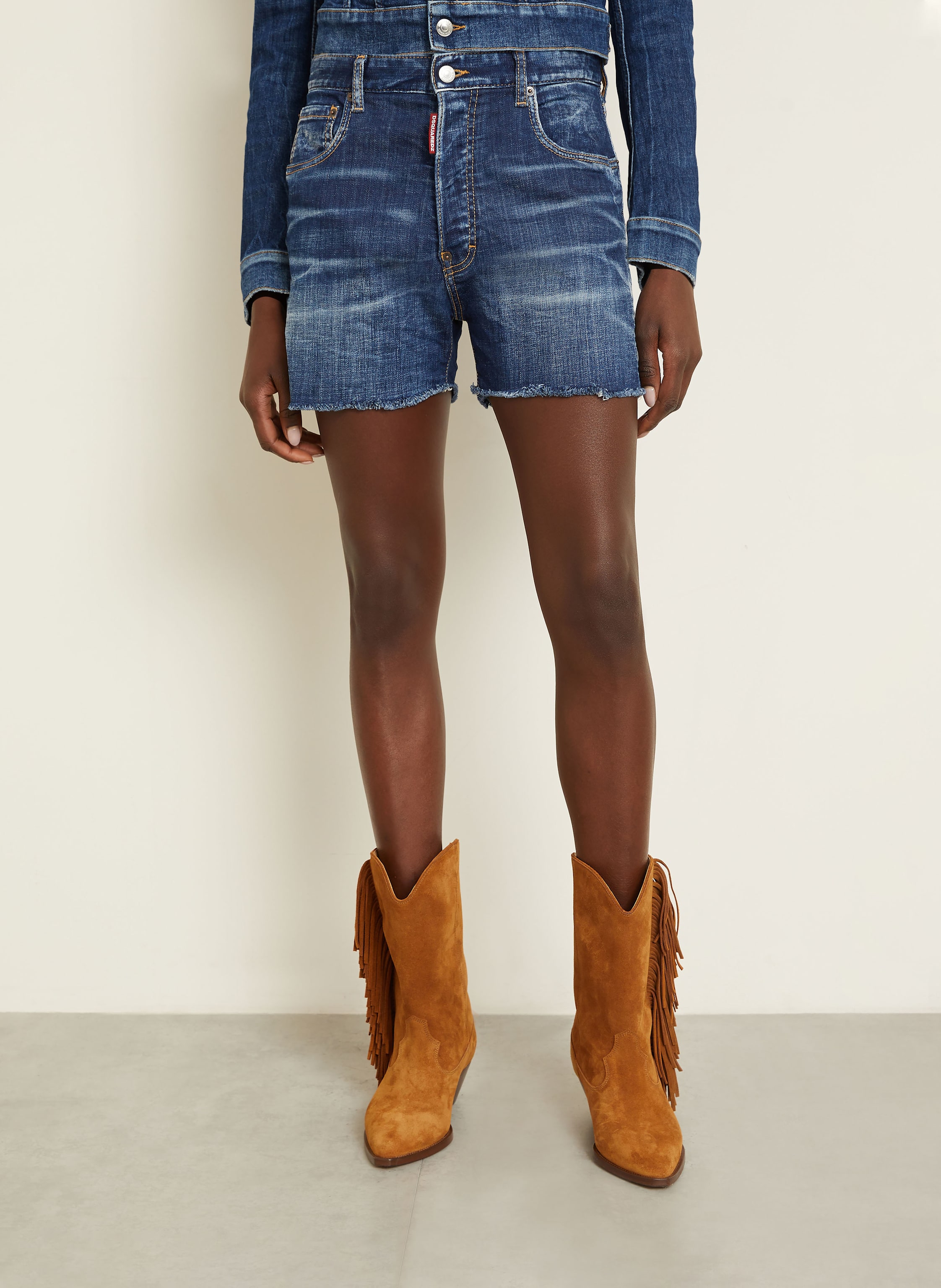 Thumbnail - dsquared2 Jeansshorts blau