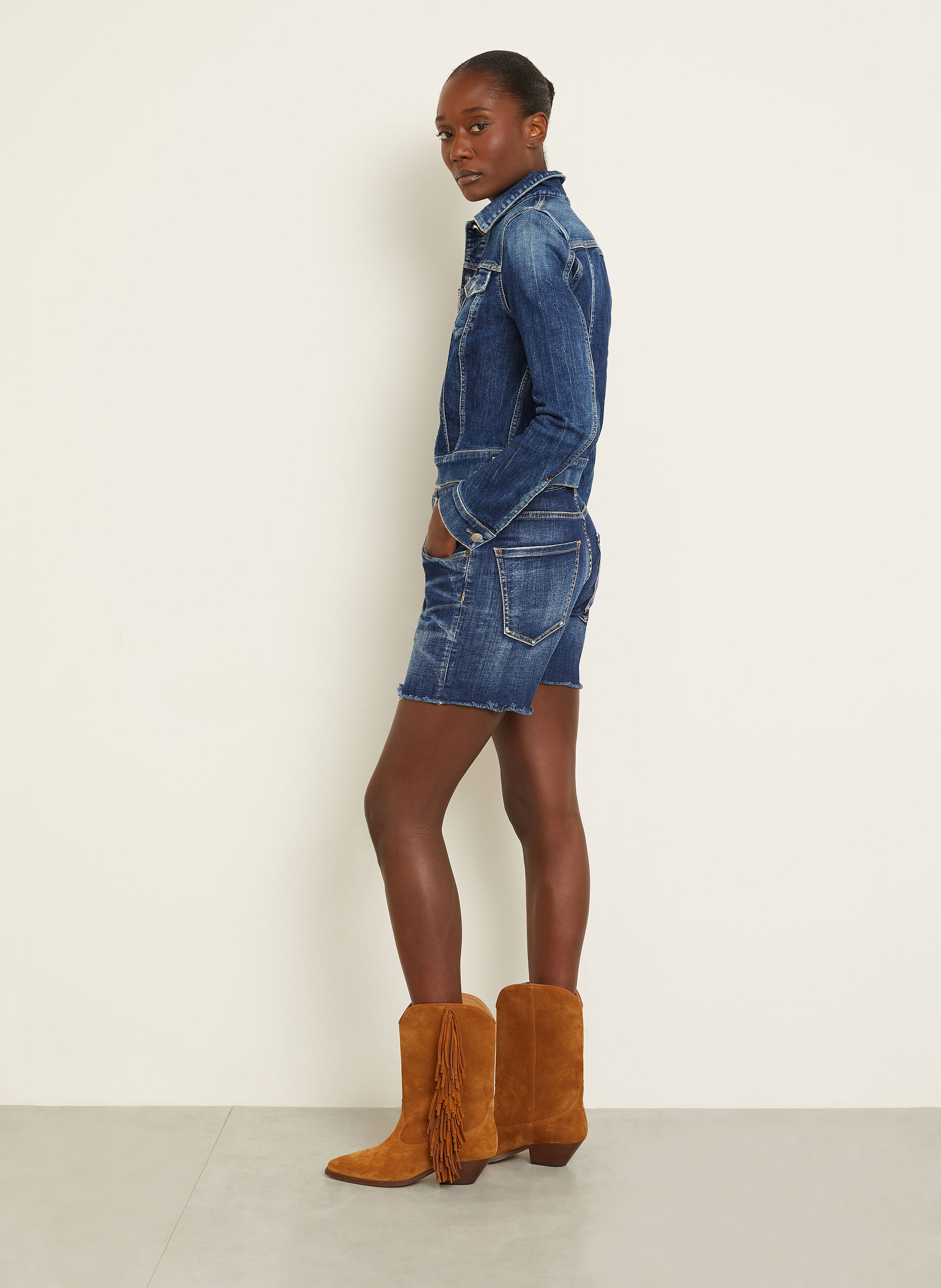 Thumbnail - dsquared2 Jeansshorts blau