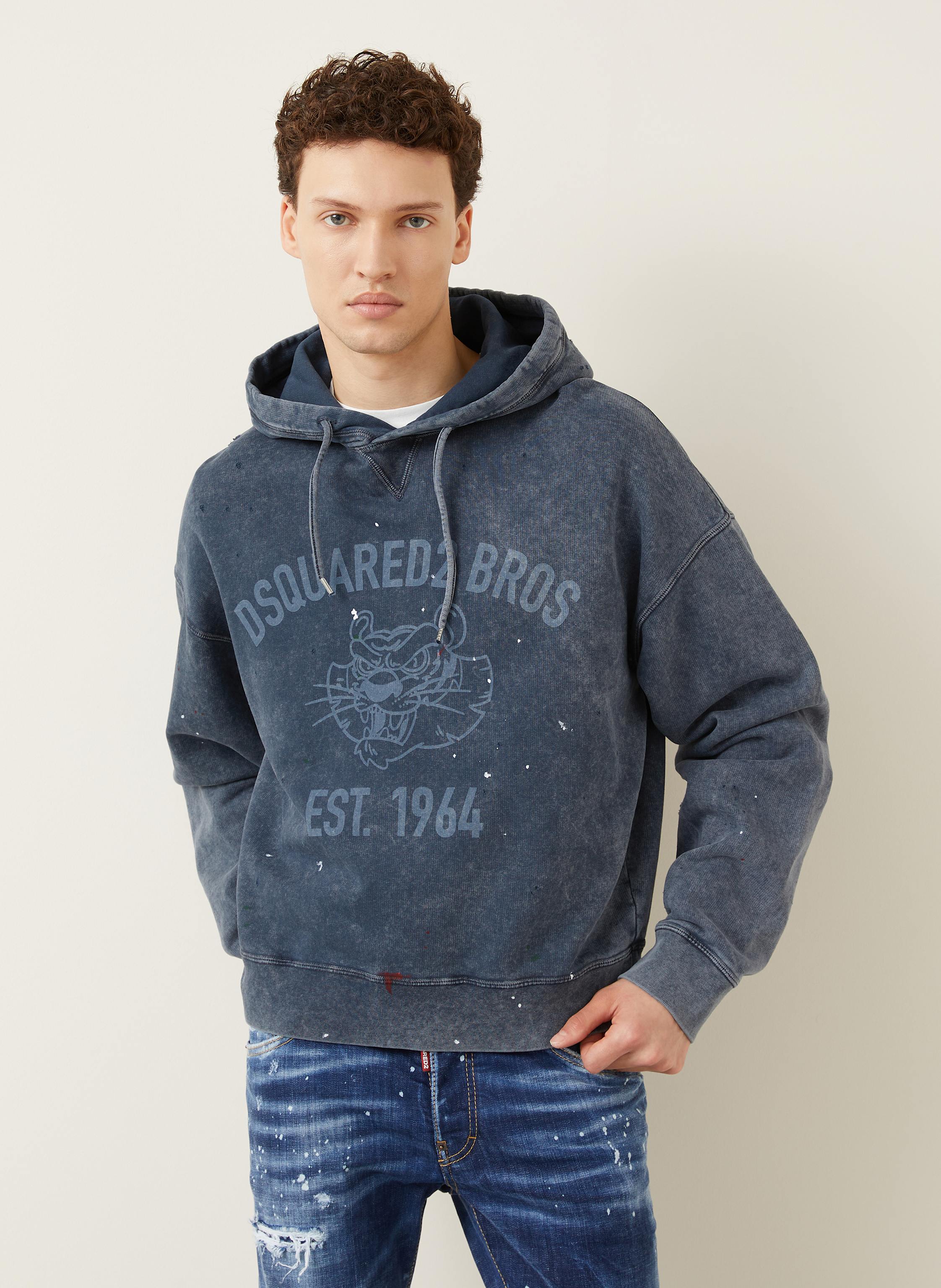 Thumbnail - dsquared2 Hoodie blau