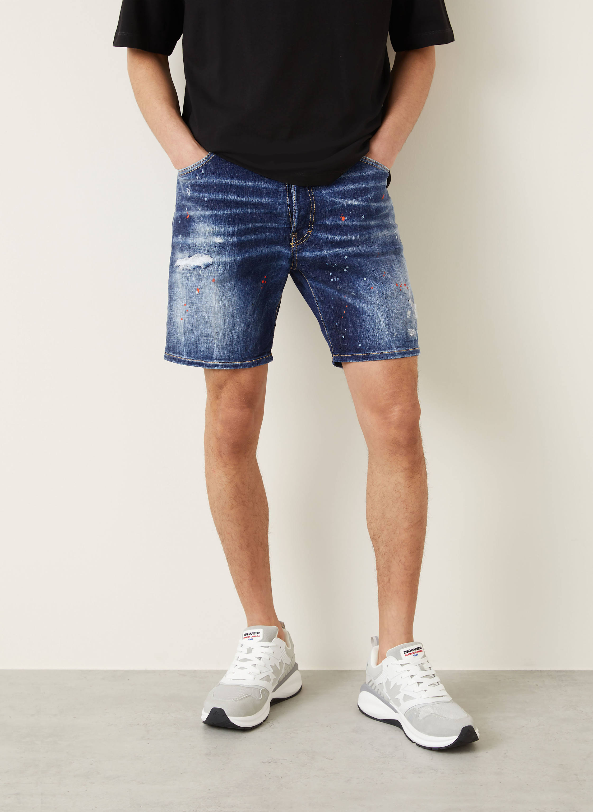 Thumbnail - dsquared2 Jeansshorts Marine blau