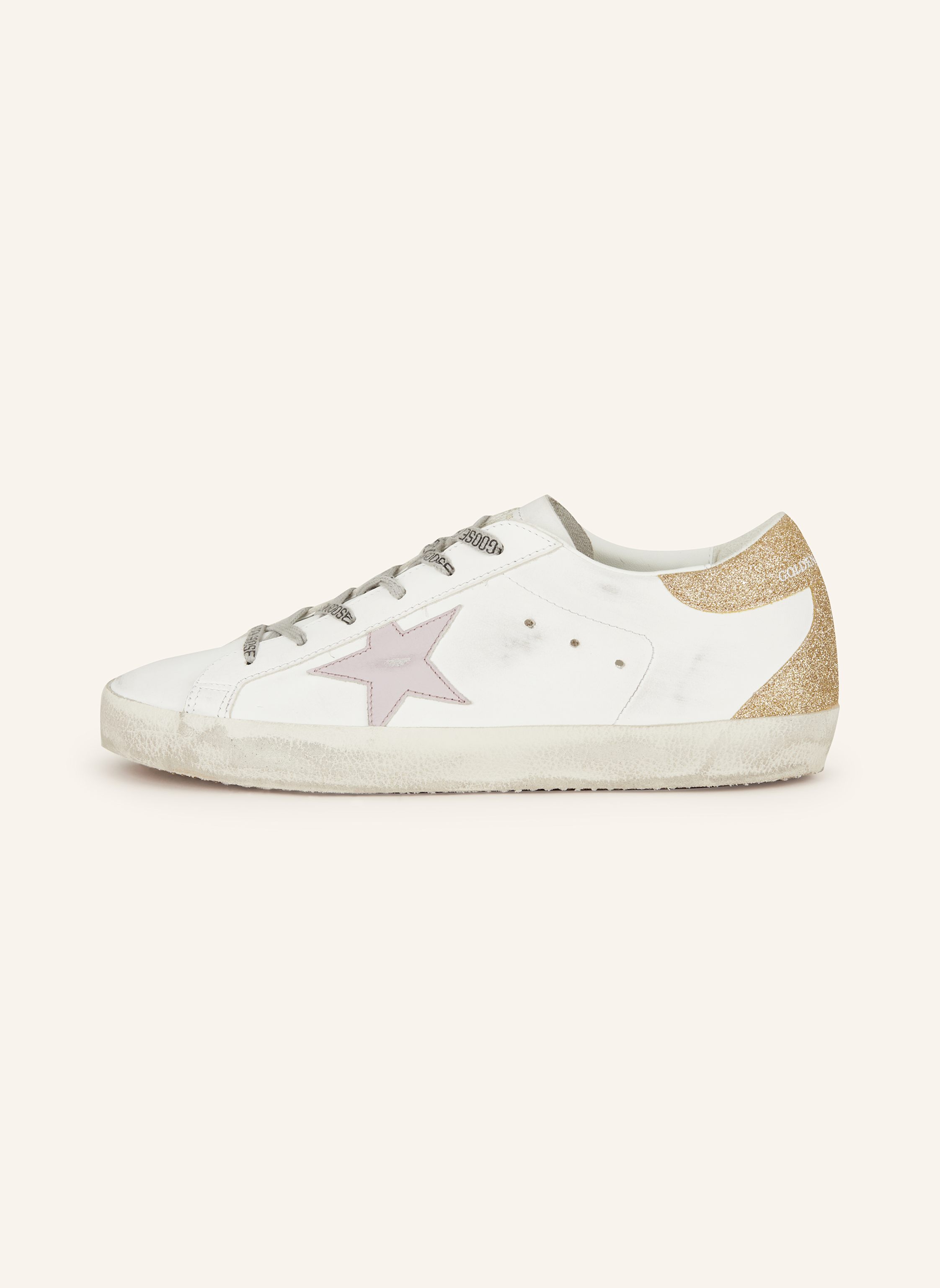 Thumbnail - Golden Goose Sneaker Mit Schmucksteinen weiss