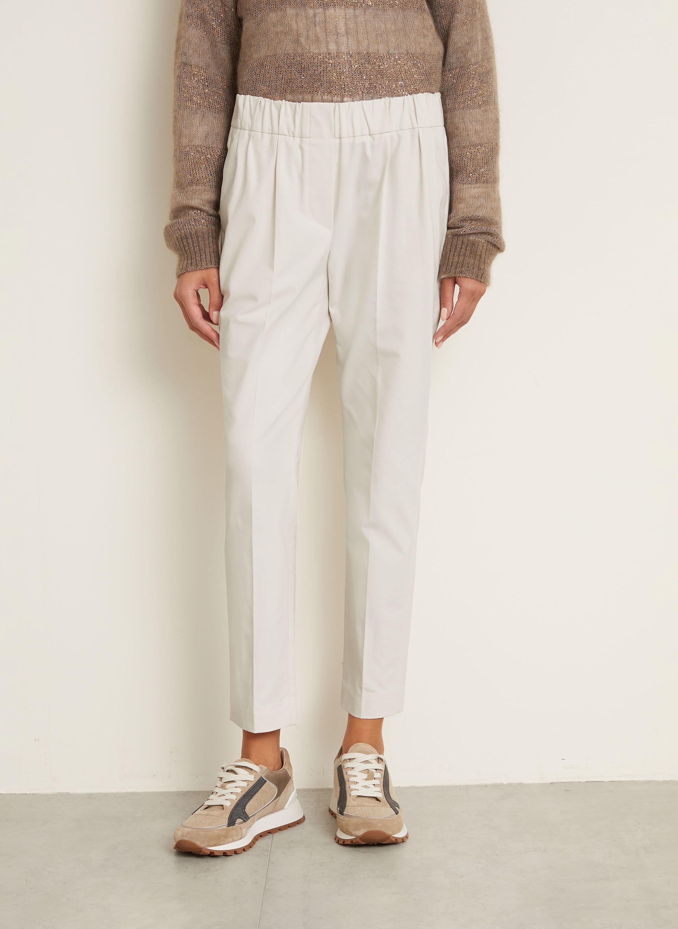 Thumbnail - Brunello Cucinelli 7/8-Hose grau