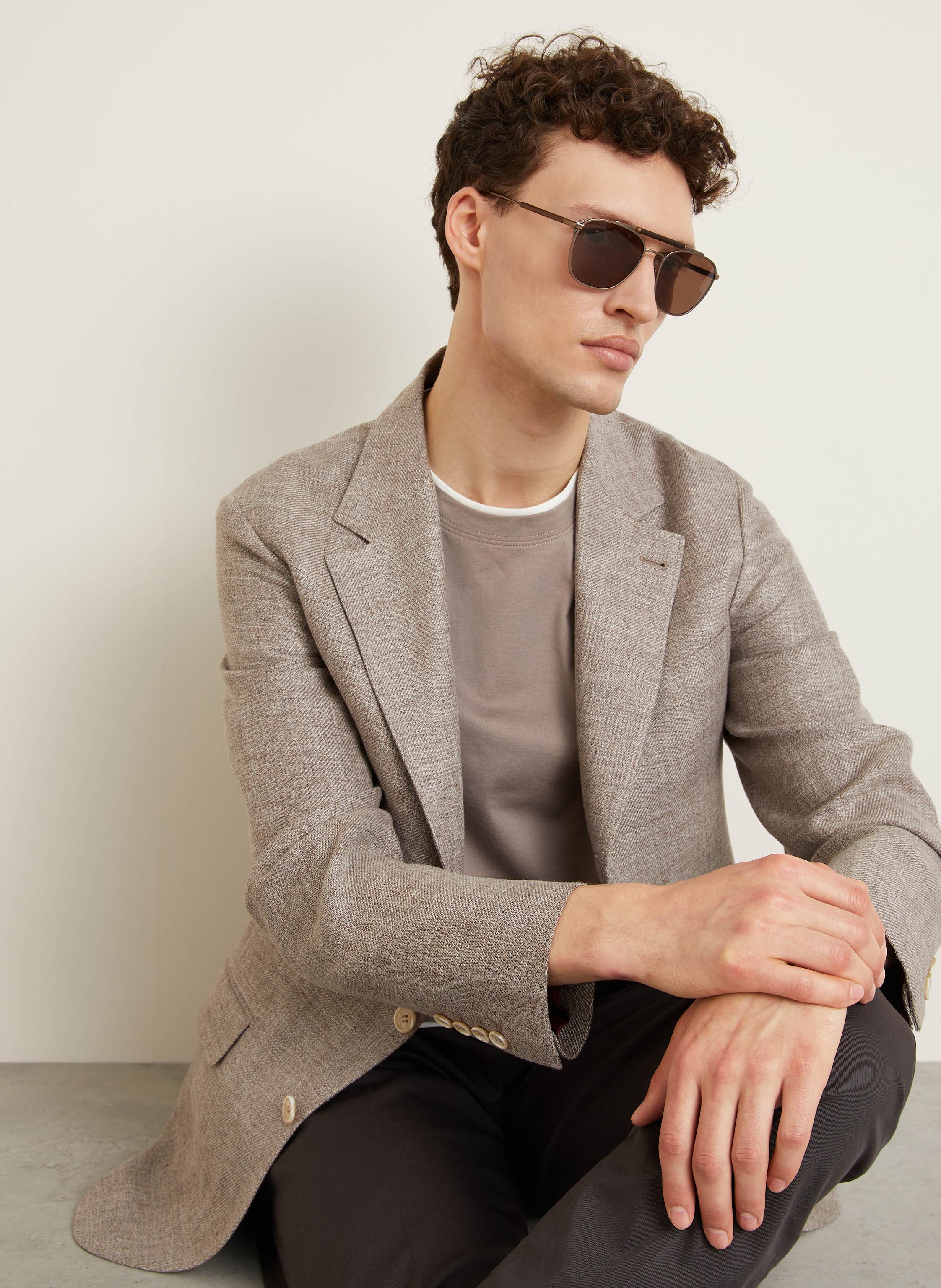 Thumbnail - Brunello Cucinelli T-Shirt beige