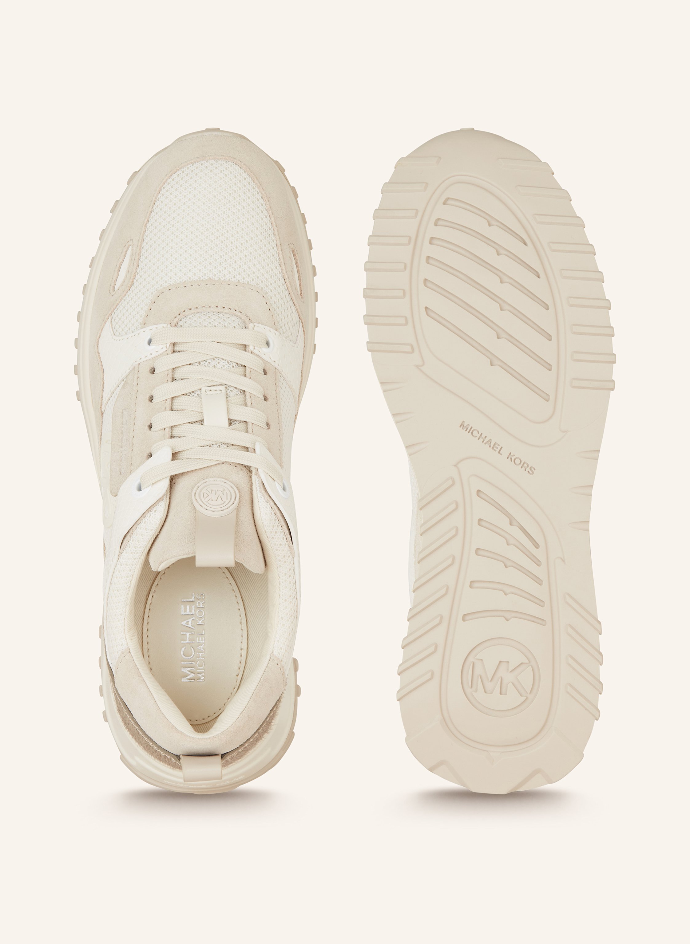 Thumbnail - Michael Kors Sneaker Theo beige