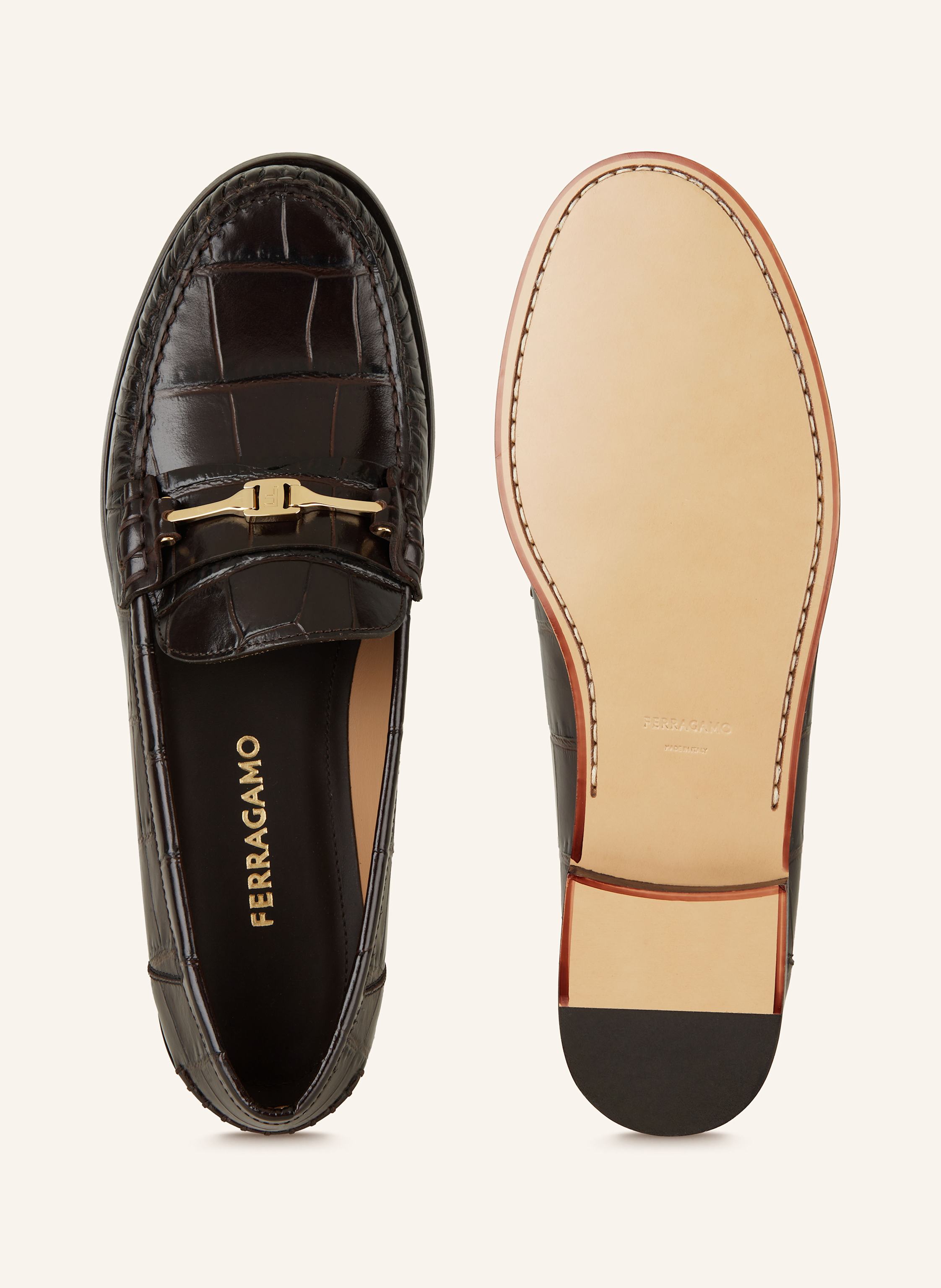 Thumbnail - Ferragamo Loafer Harry braun