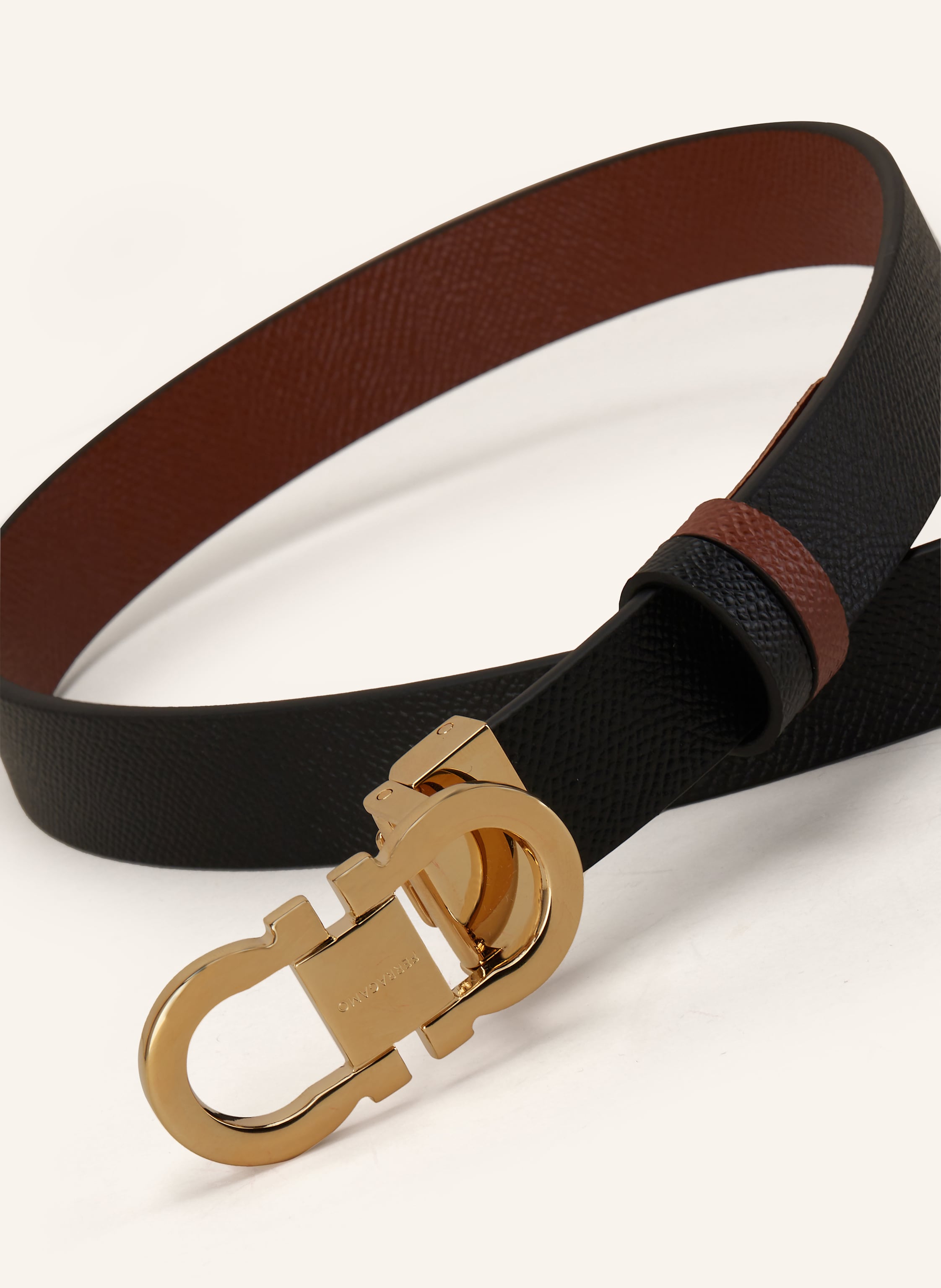 Thumbnail - Ferragamo Ledergürtel Zu Wenden schwarz