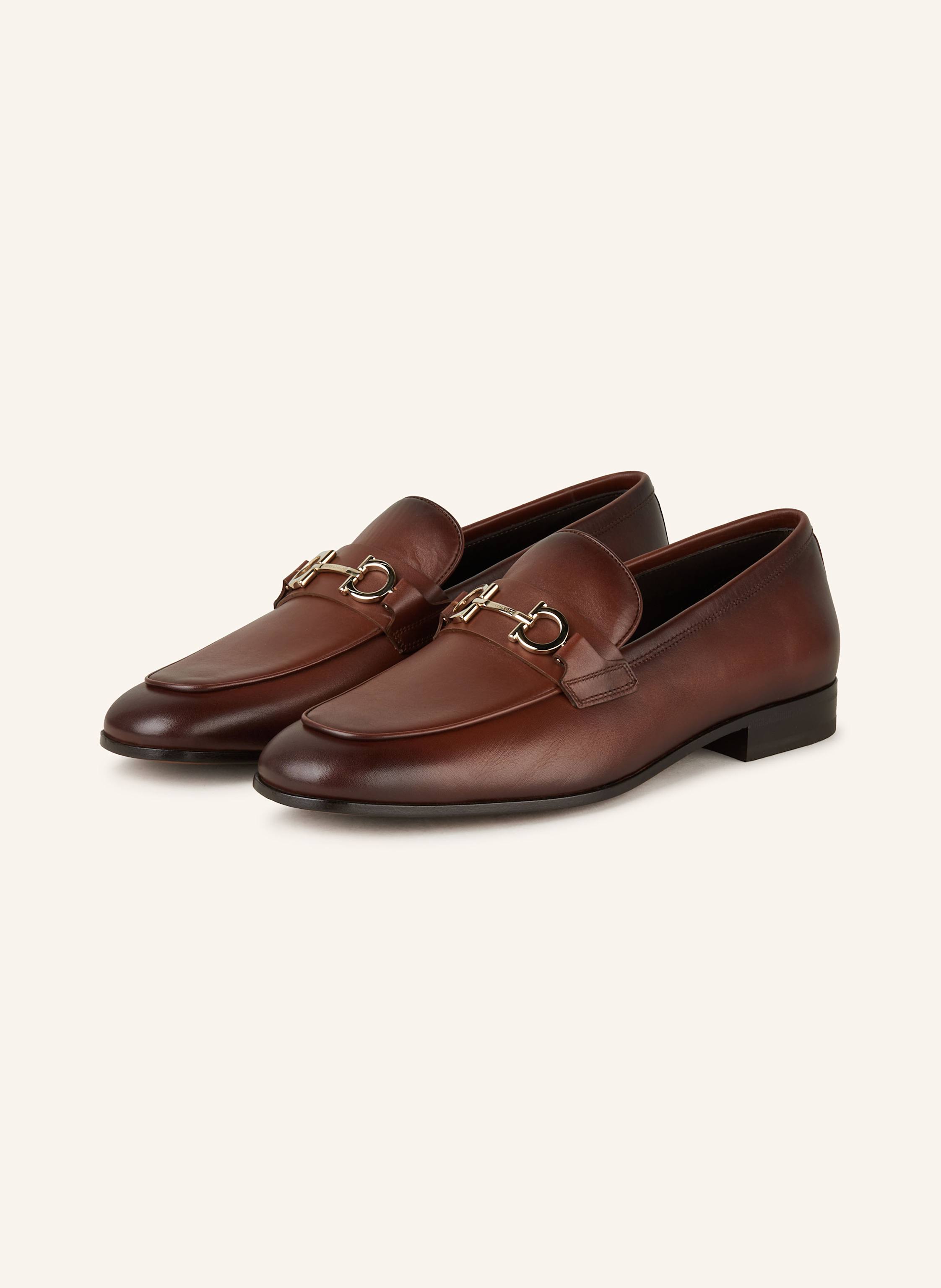 Salvatore ferragamo boy leather loafer discount