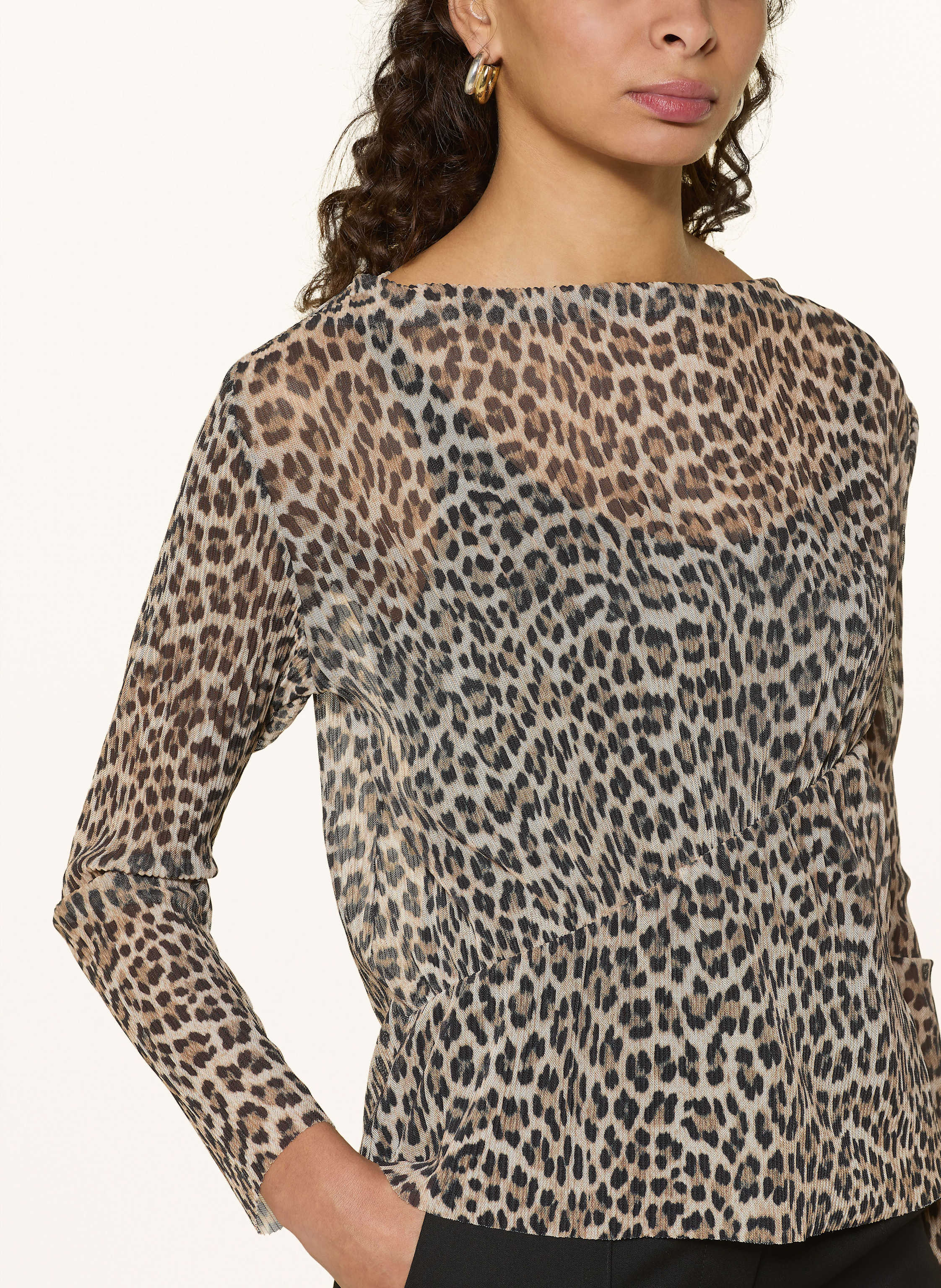 Thumbnail - Rich & Royal Longsleeve Aus Mesh braun