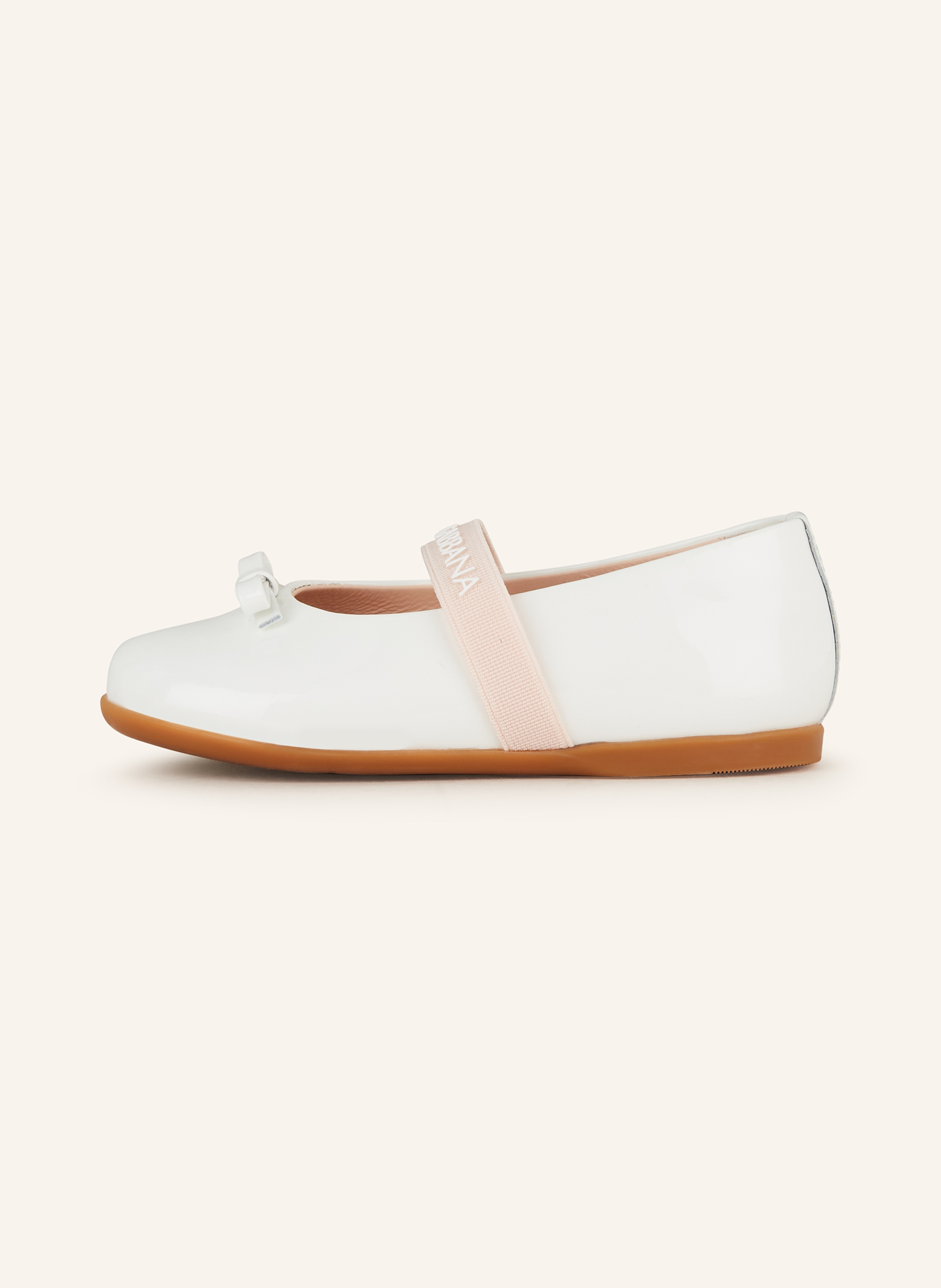 Thumbnail - Dolce & Gabbana Mary-Jane-Ballerinas weiss