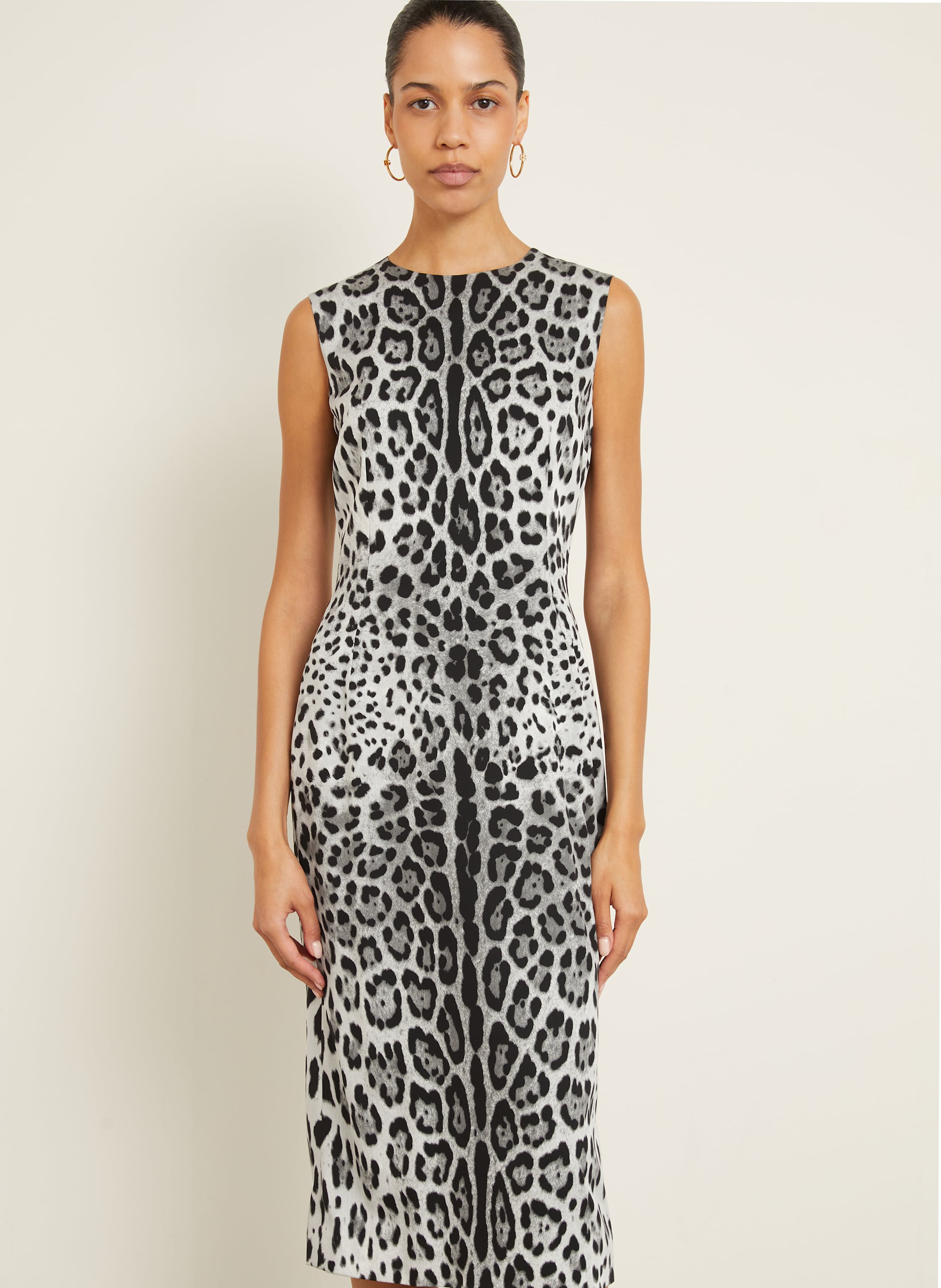 Thumbnail - Dolce & Gabbana Etuikleid Aus Seide grau