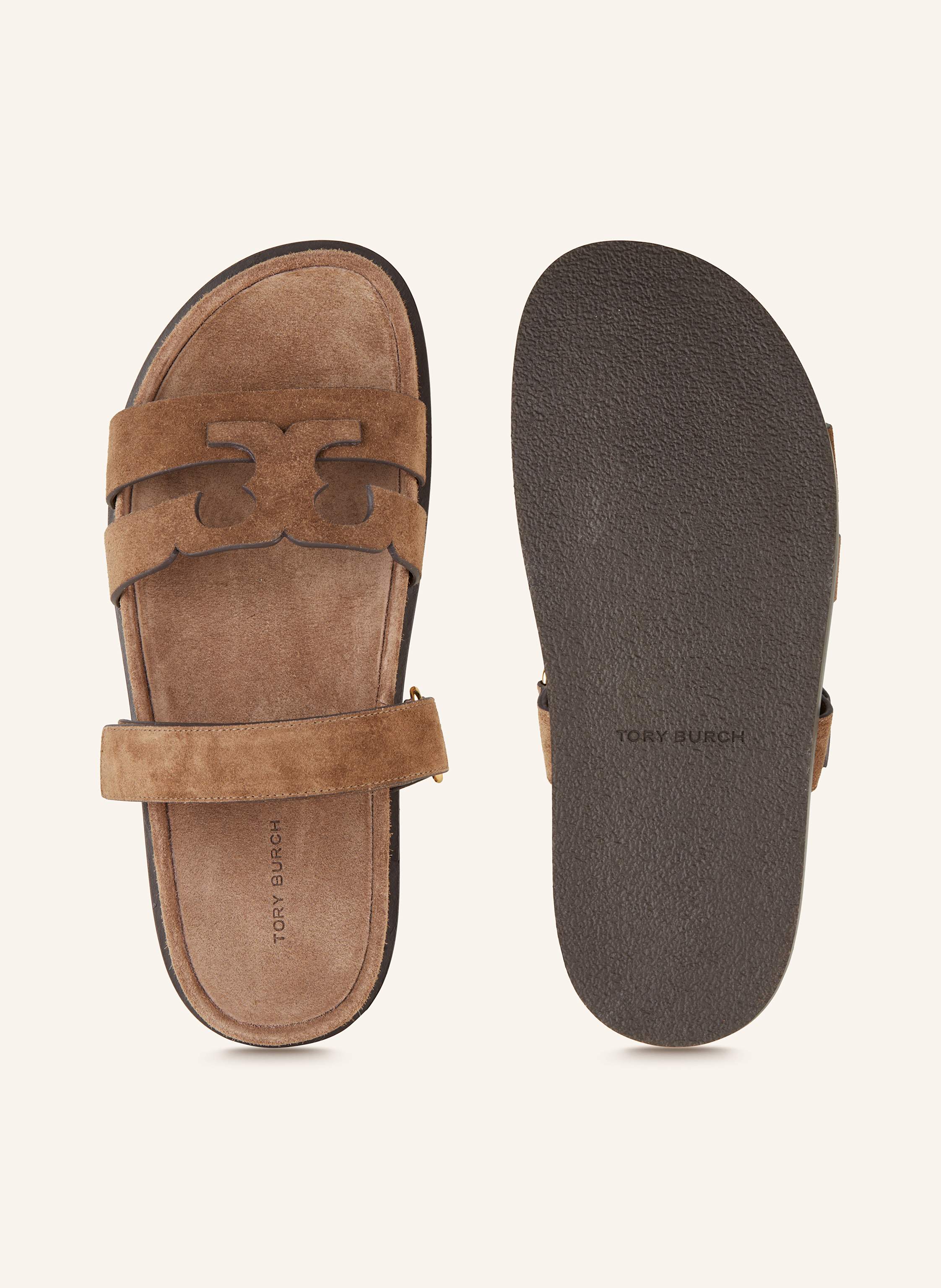 Thumbnail - Tory Burch Pantoletten Ines braun