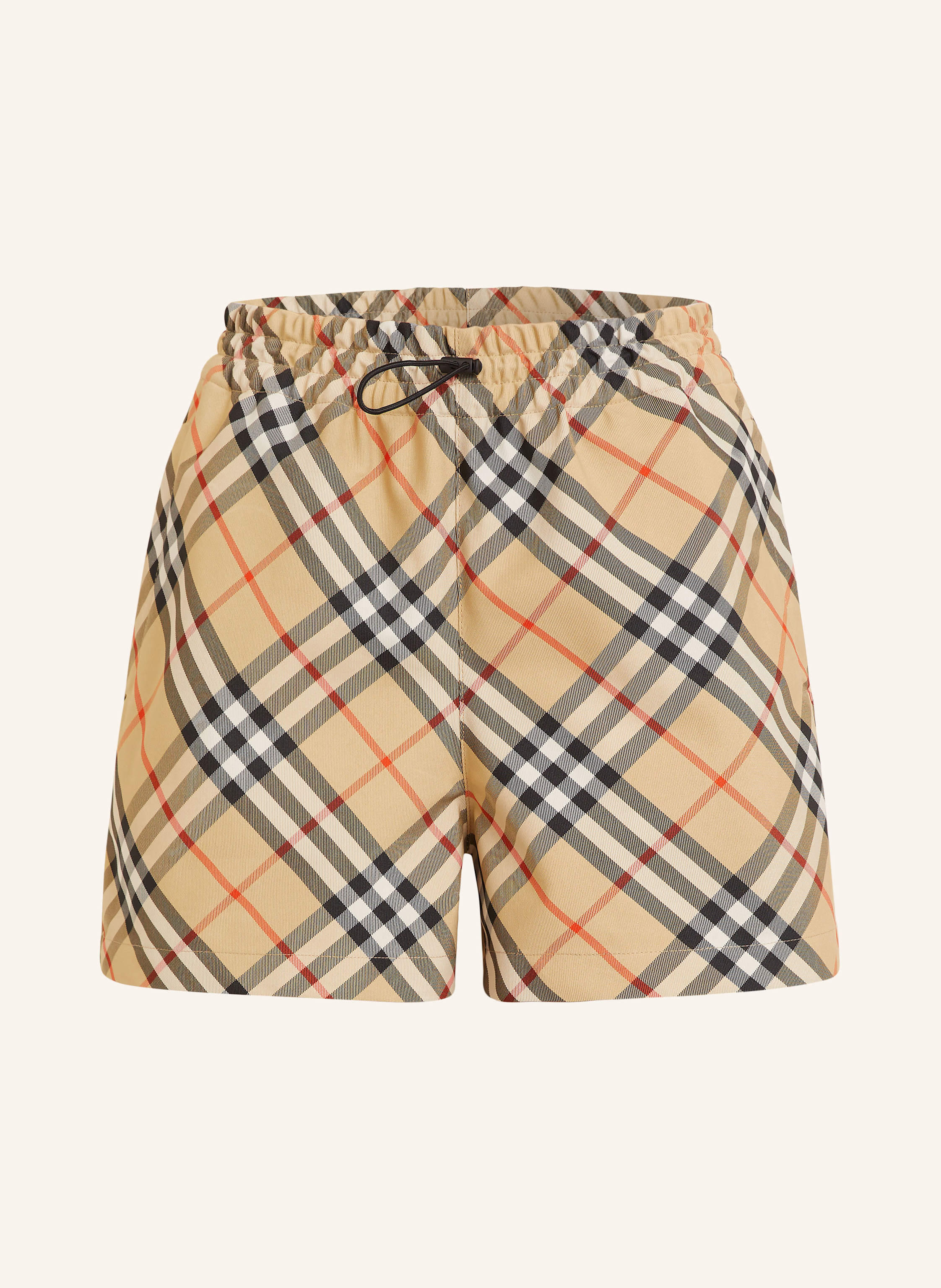 ショートパンツ Burberry SS24 Printed silk shorts (8088641 B9593) BURBERRY Shorts in beige/ black/ red