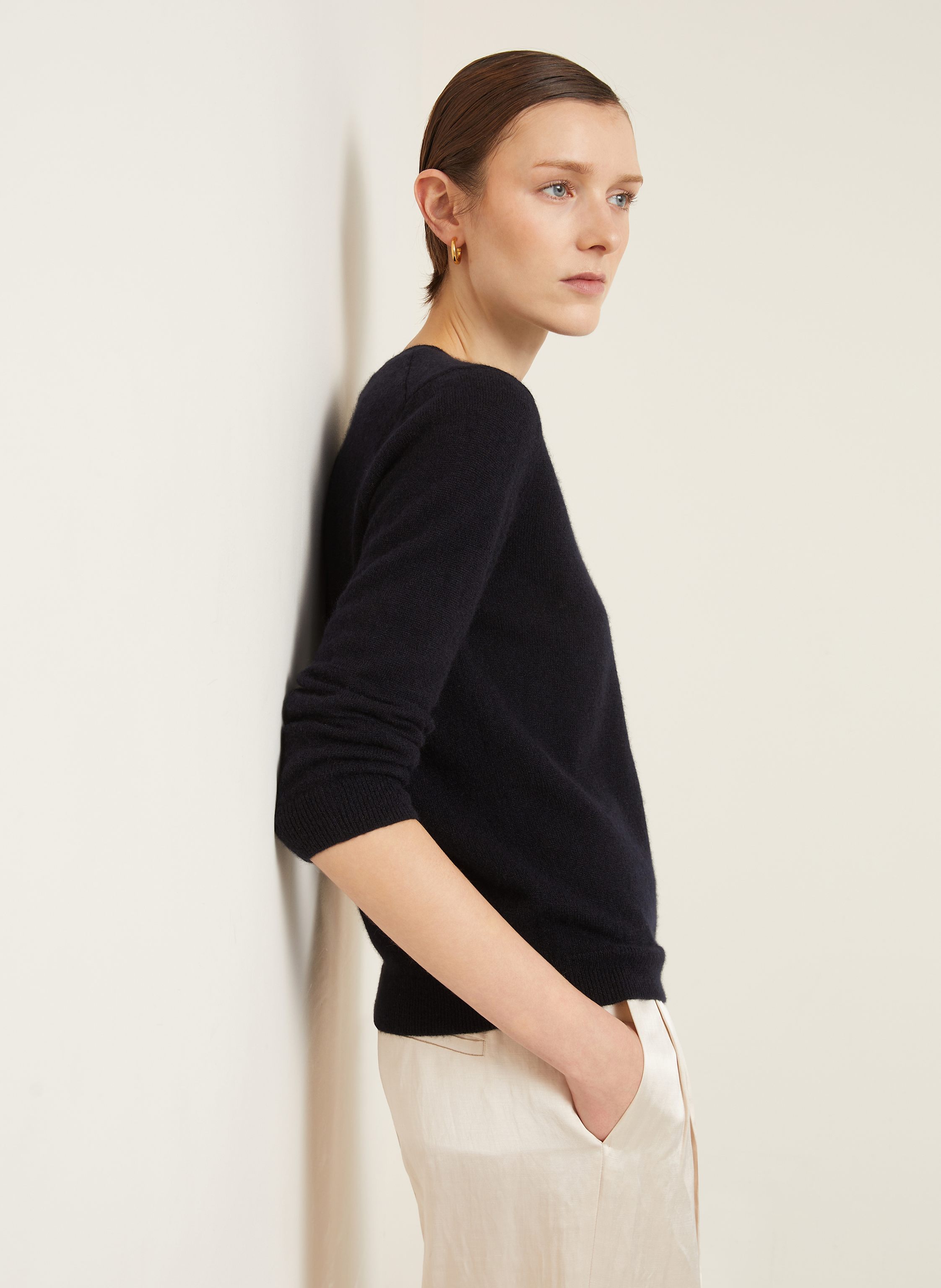 Thumbnail - Iris Von Arnim Cashmere-Pullover Rahel Summer blau