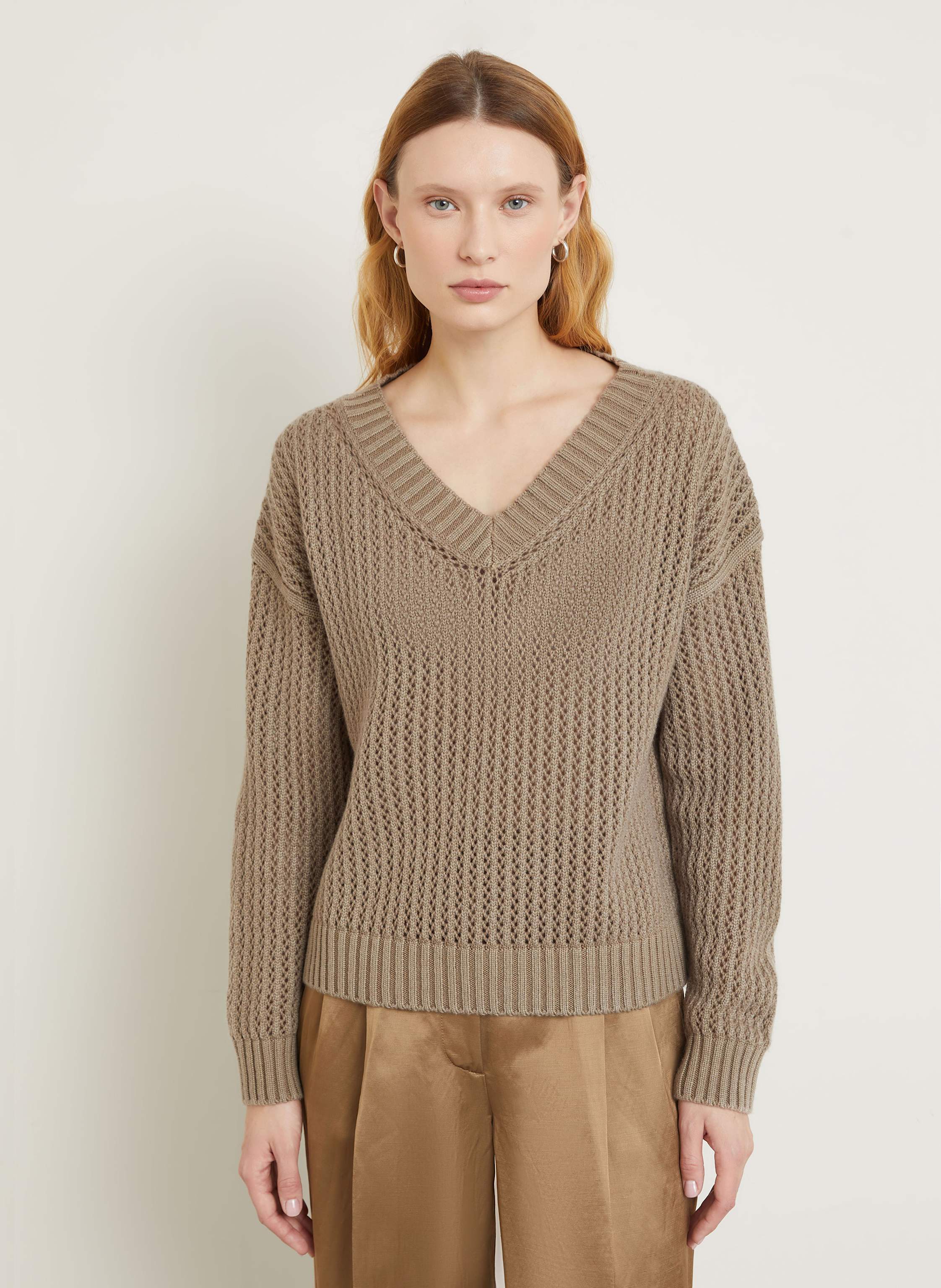 Thumbnail - Iris Von Arnim Cashmere-Pullover Giglia braun