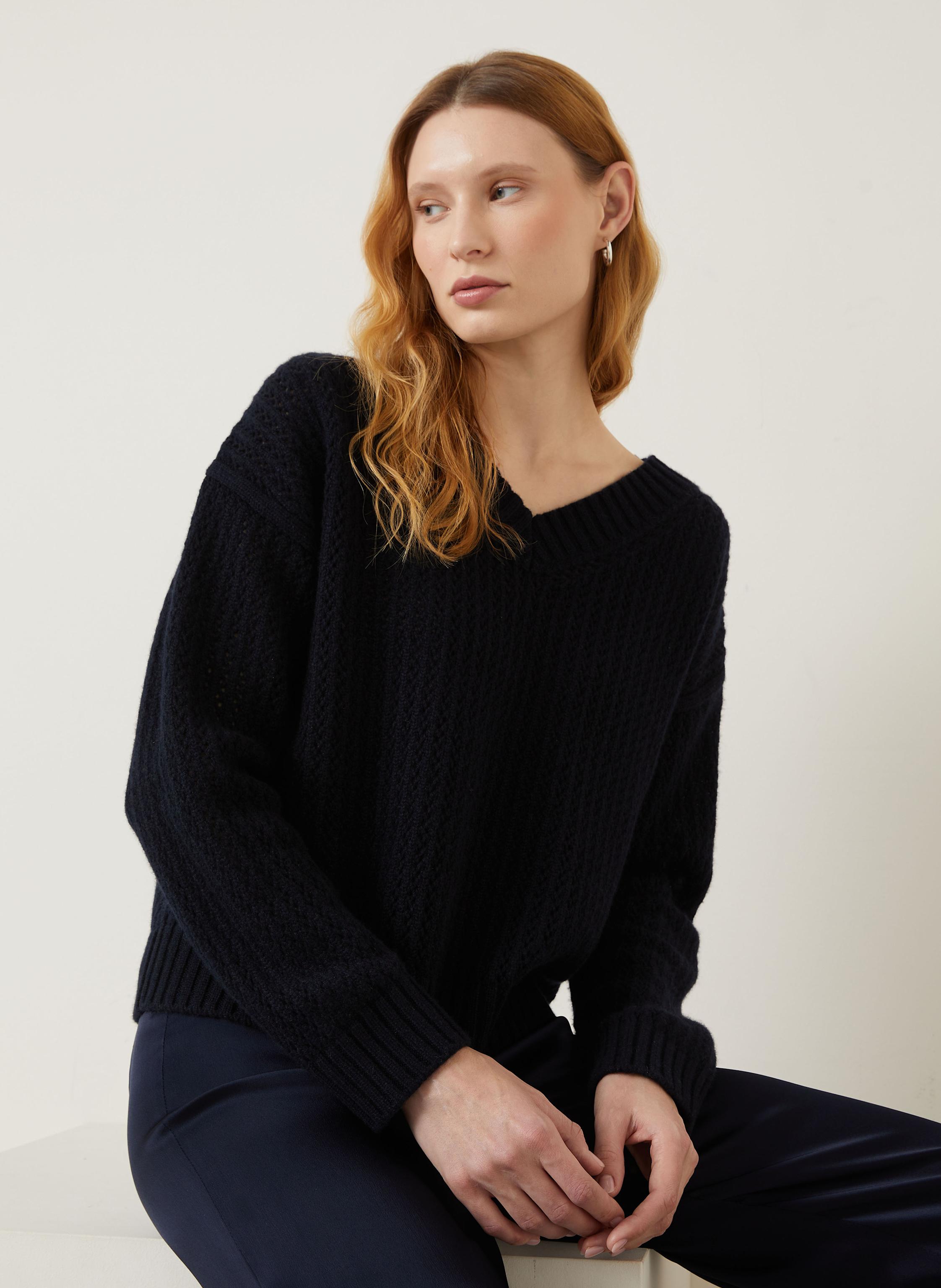 Thumbnail - Iris Von Arnim Cashmere-Pullover Giglia blau