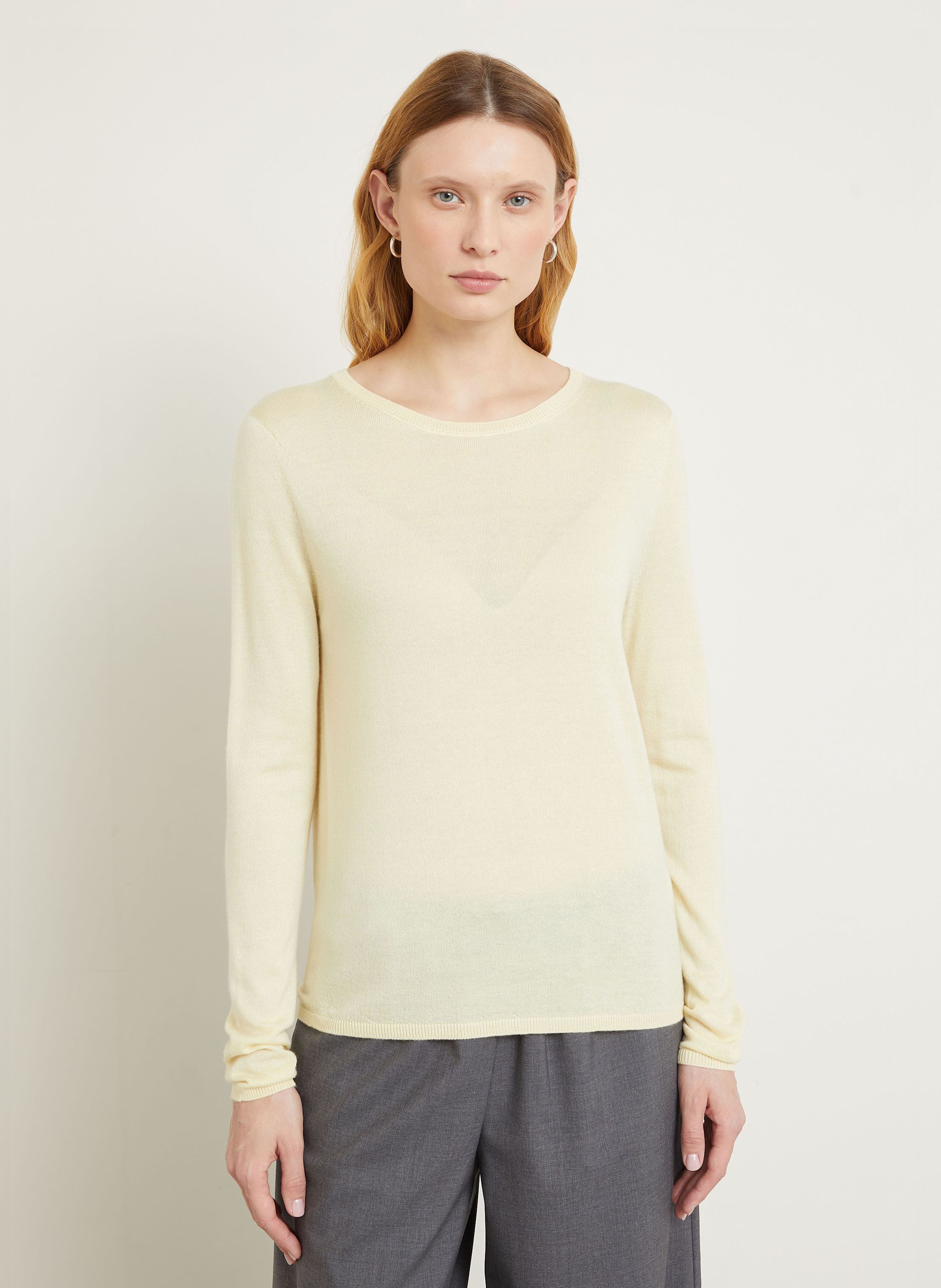 Thumbnail - Iris Von Arnim Cashmere-Pullover Laureen Mit Seide beige